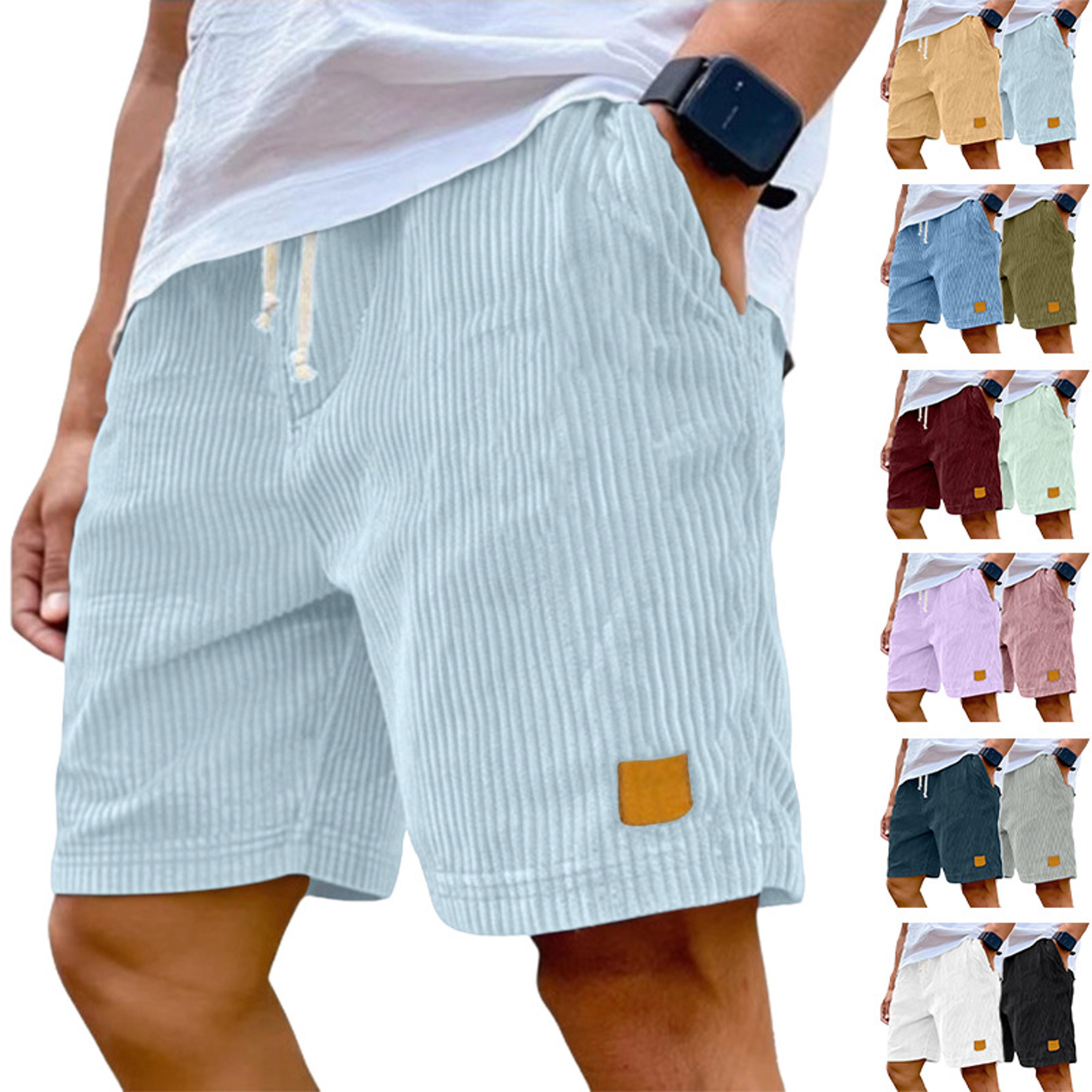 heritage stripe embroidered canvas shorts for mens