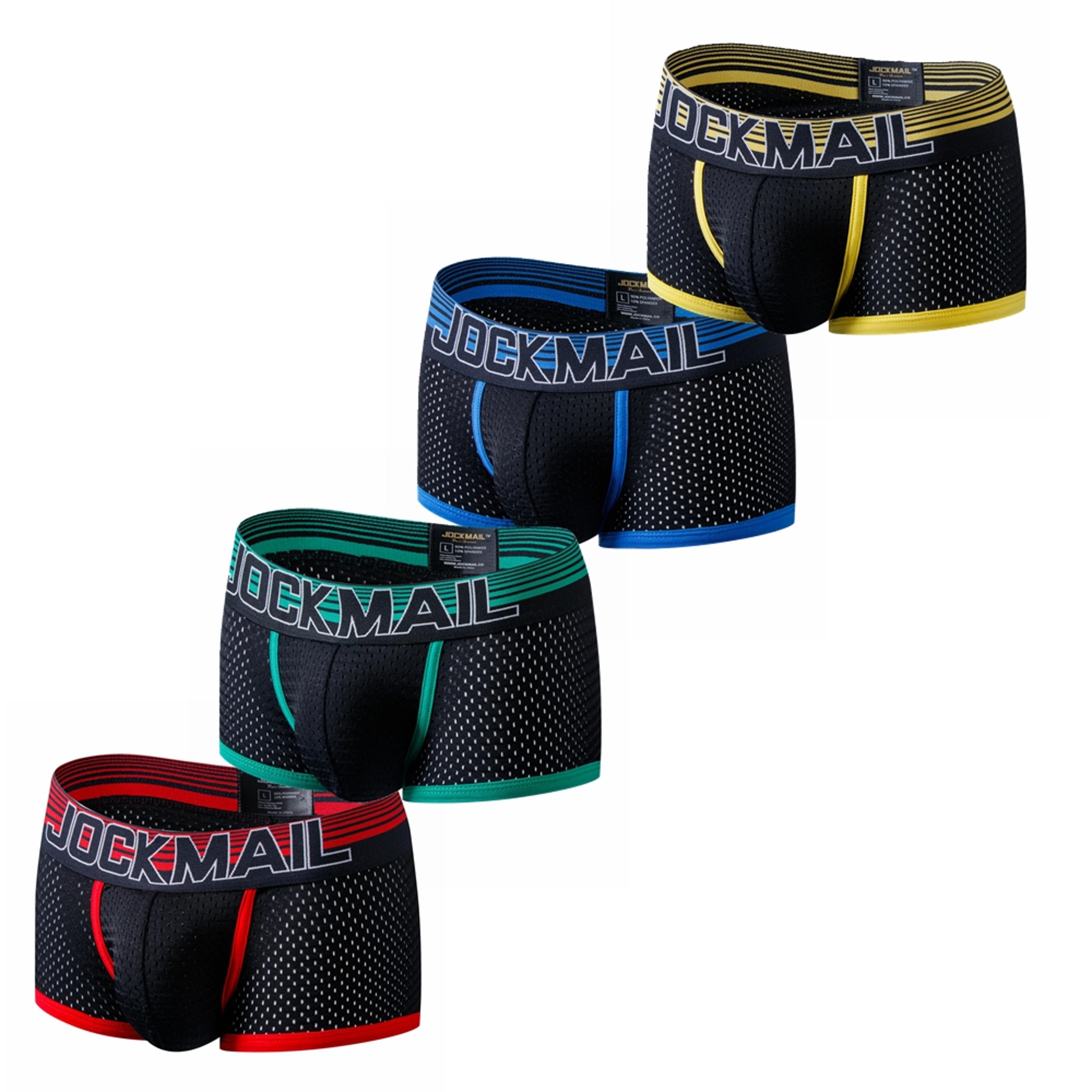 airflow mesh breathable boxer briefs 4-pack for men cooling underwear