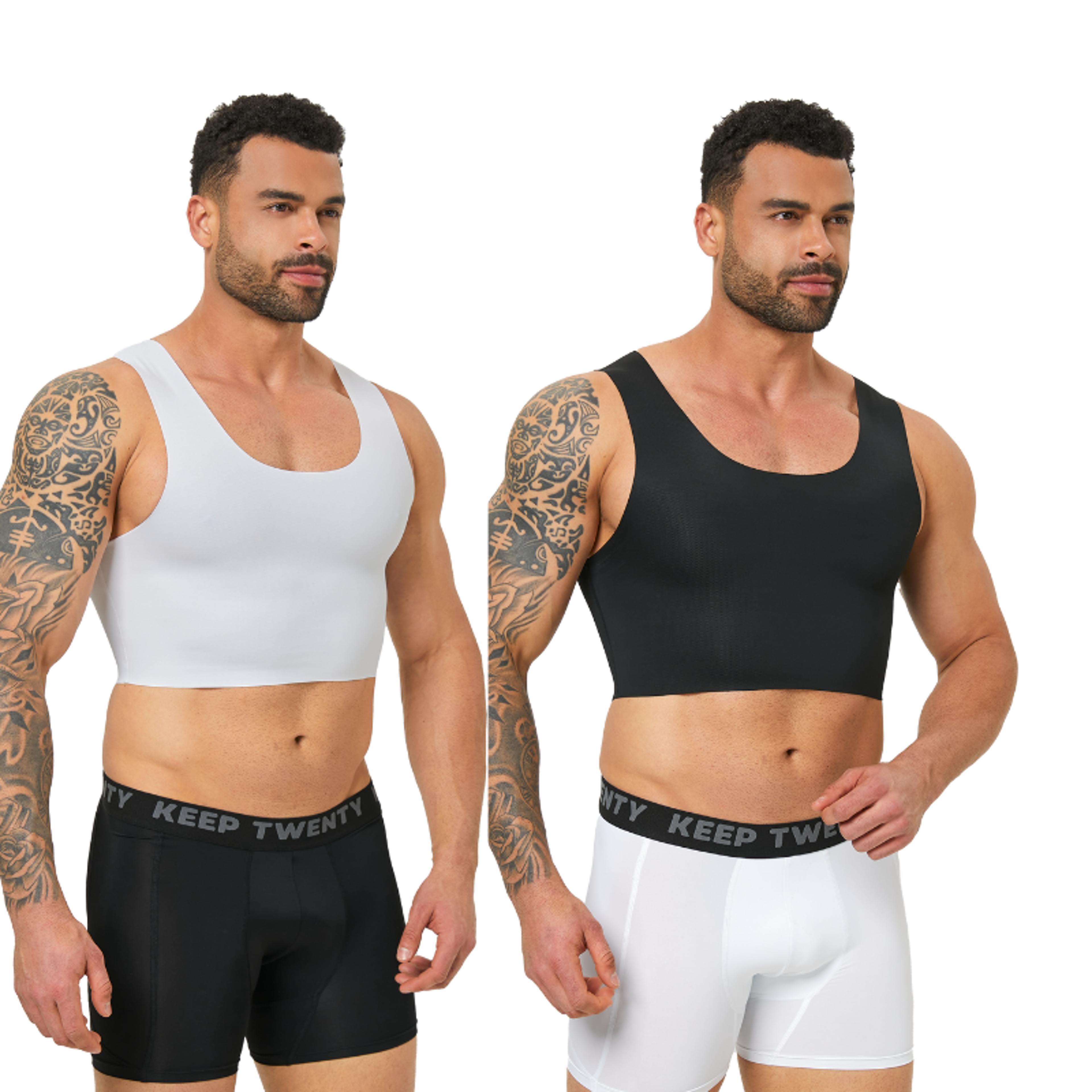 sculptfit seamless compression tank for men breathable body shaping undershirt