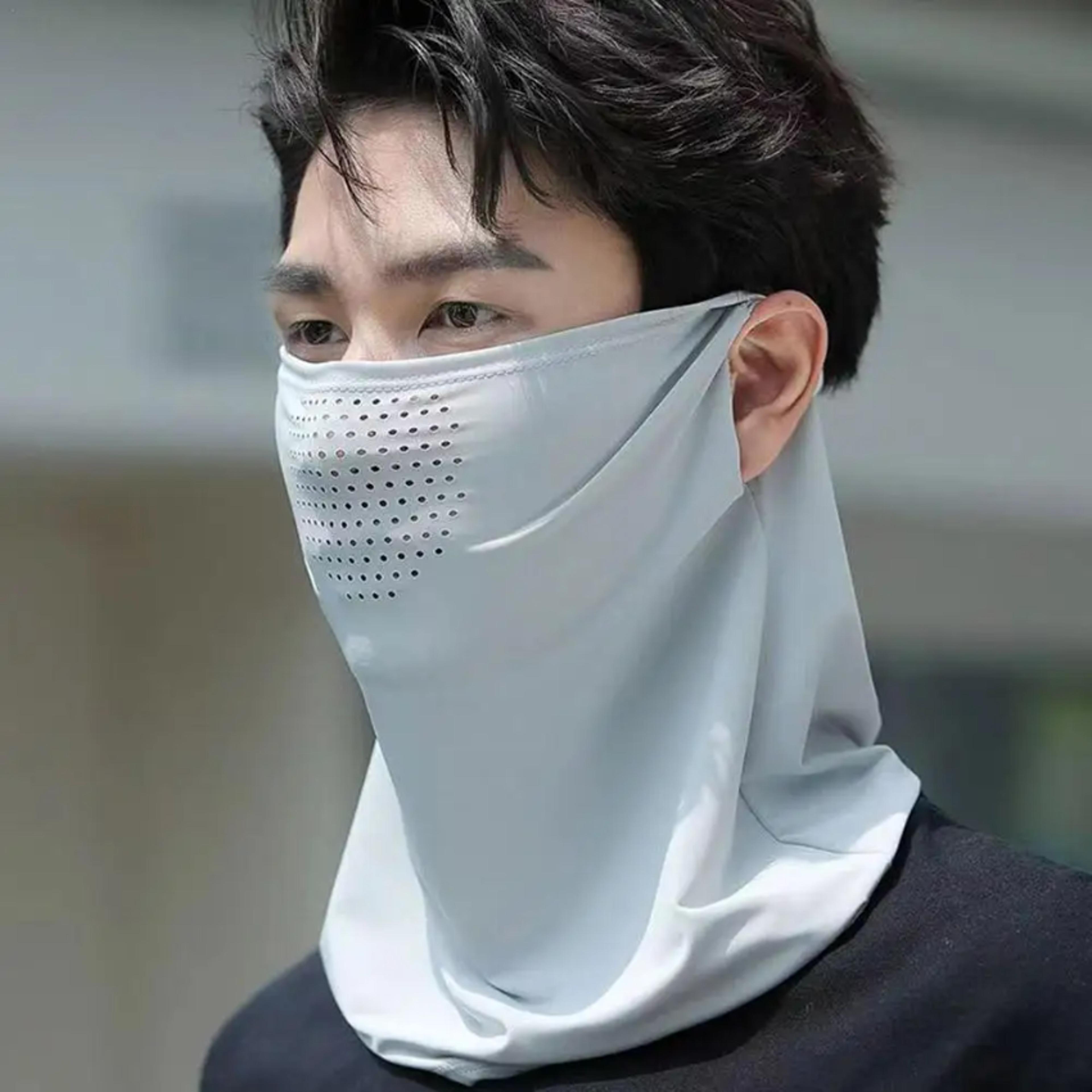 ice silk uv face scarf sun protection mask for summer outdoor activities