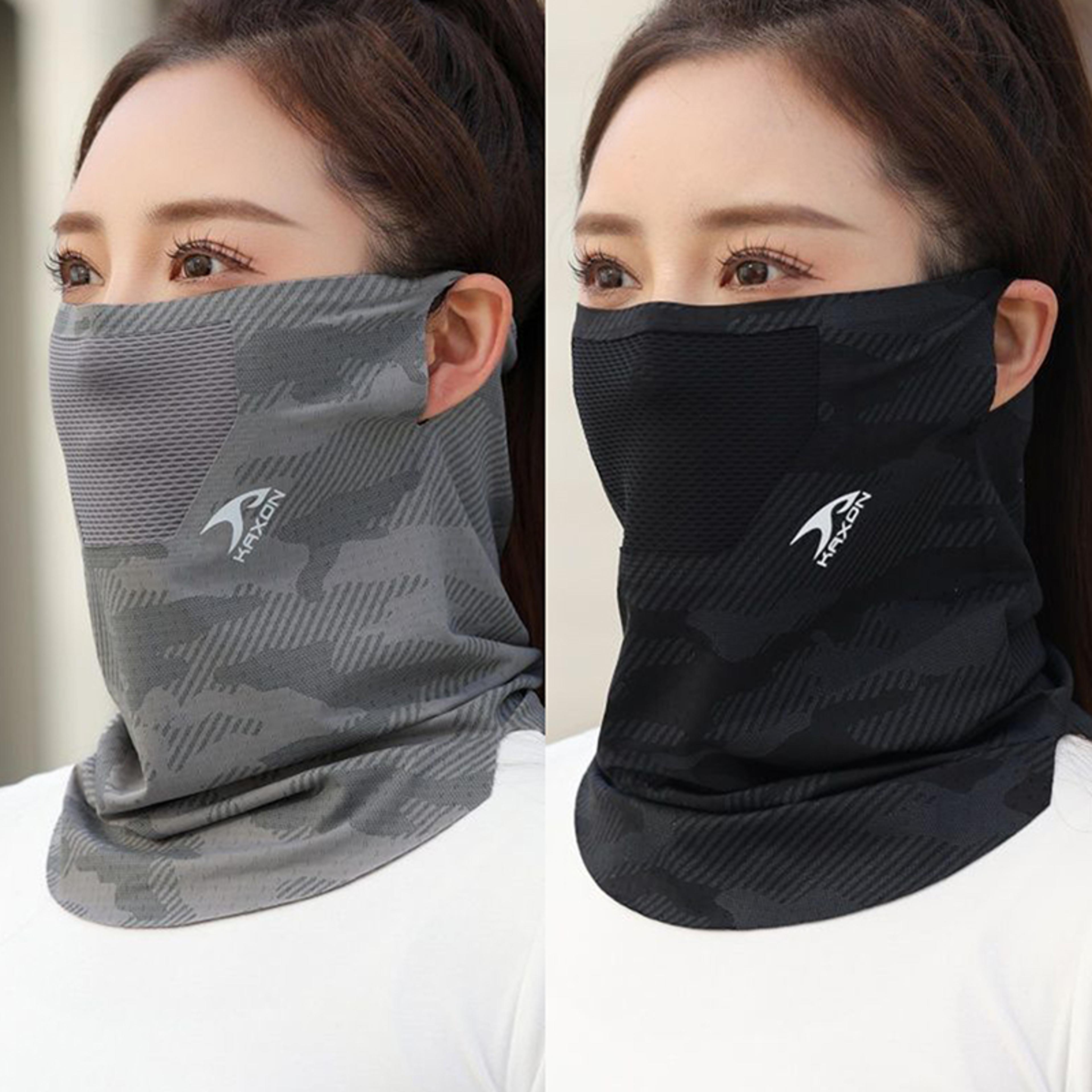 ice silk cooling neck gaiter sun protection face cover