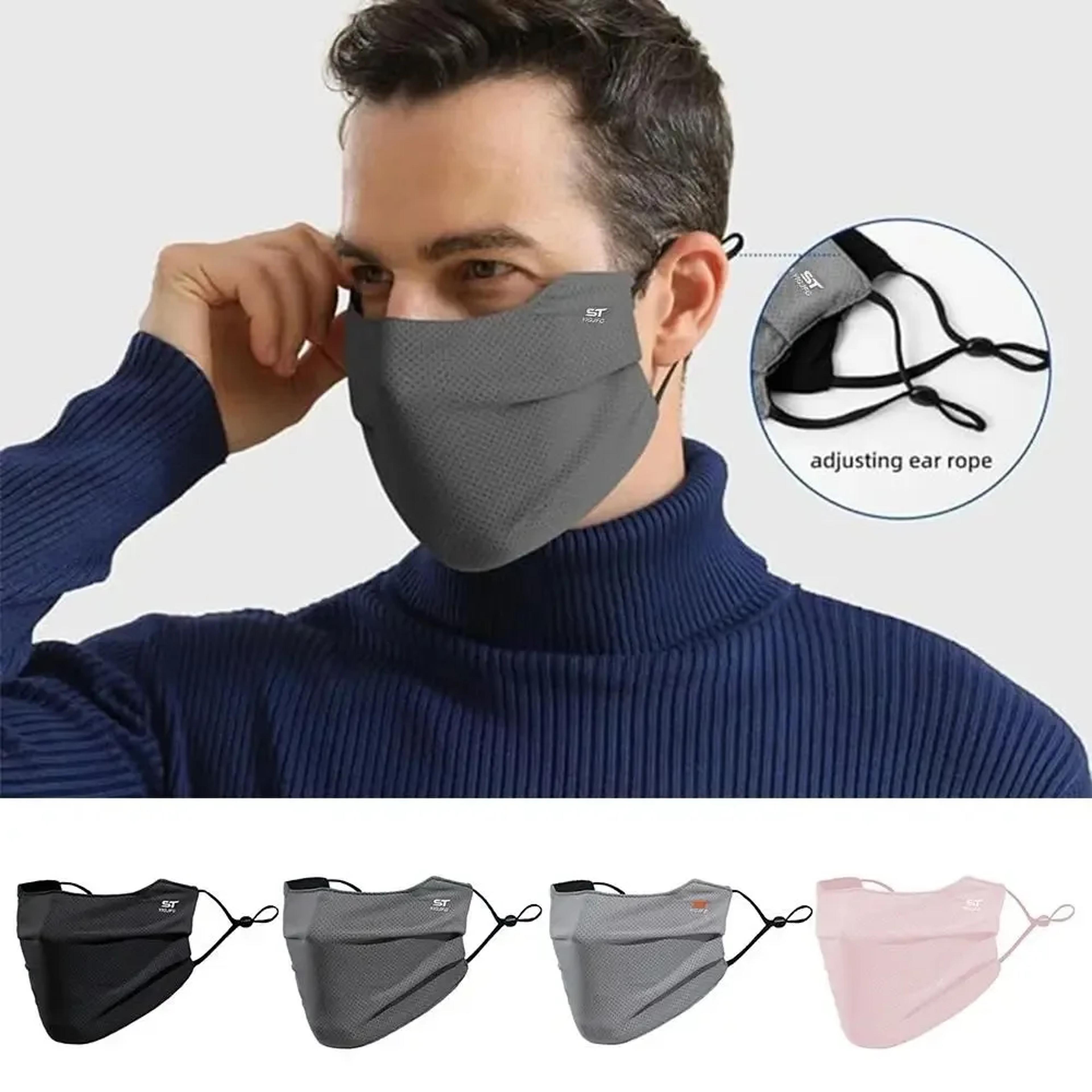 ice silk uv protection face mask for cycling, running & outdoor adventures