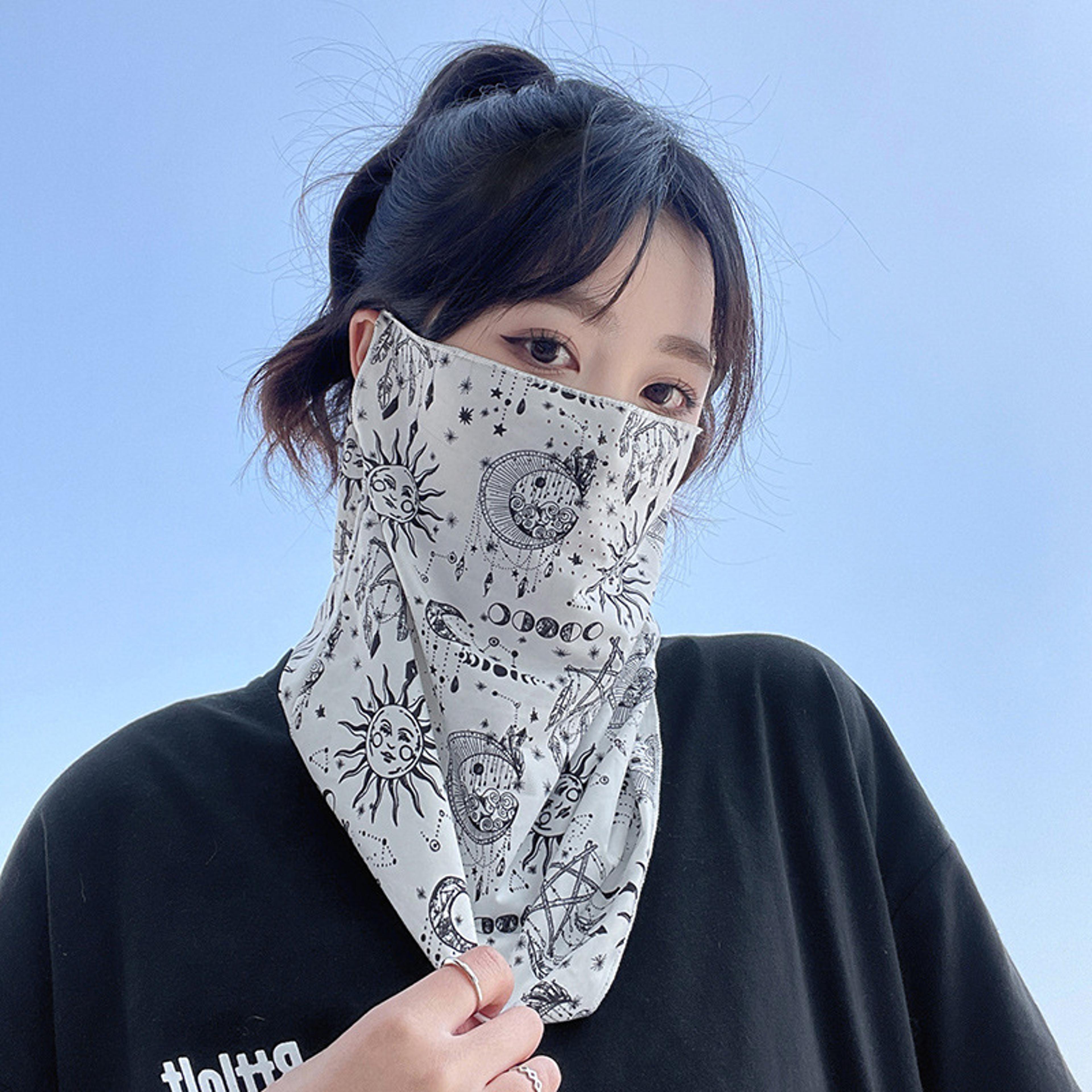 uv protection face mask & cooling neck gaiter for driving, cycling & outdoor sun defense