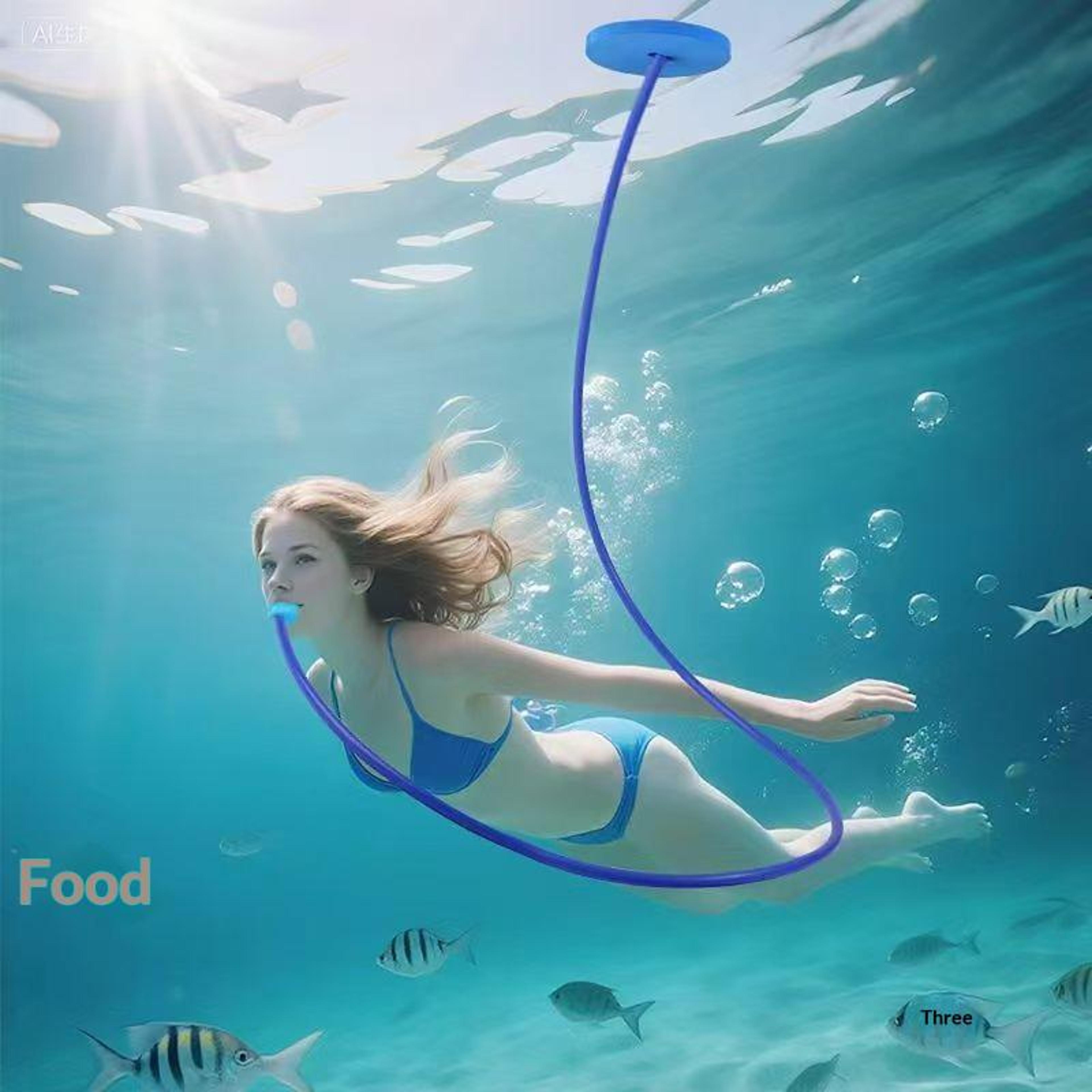 full dry snorkel diving breathing tube system for swimming, snorkeling & underwater training