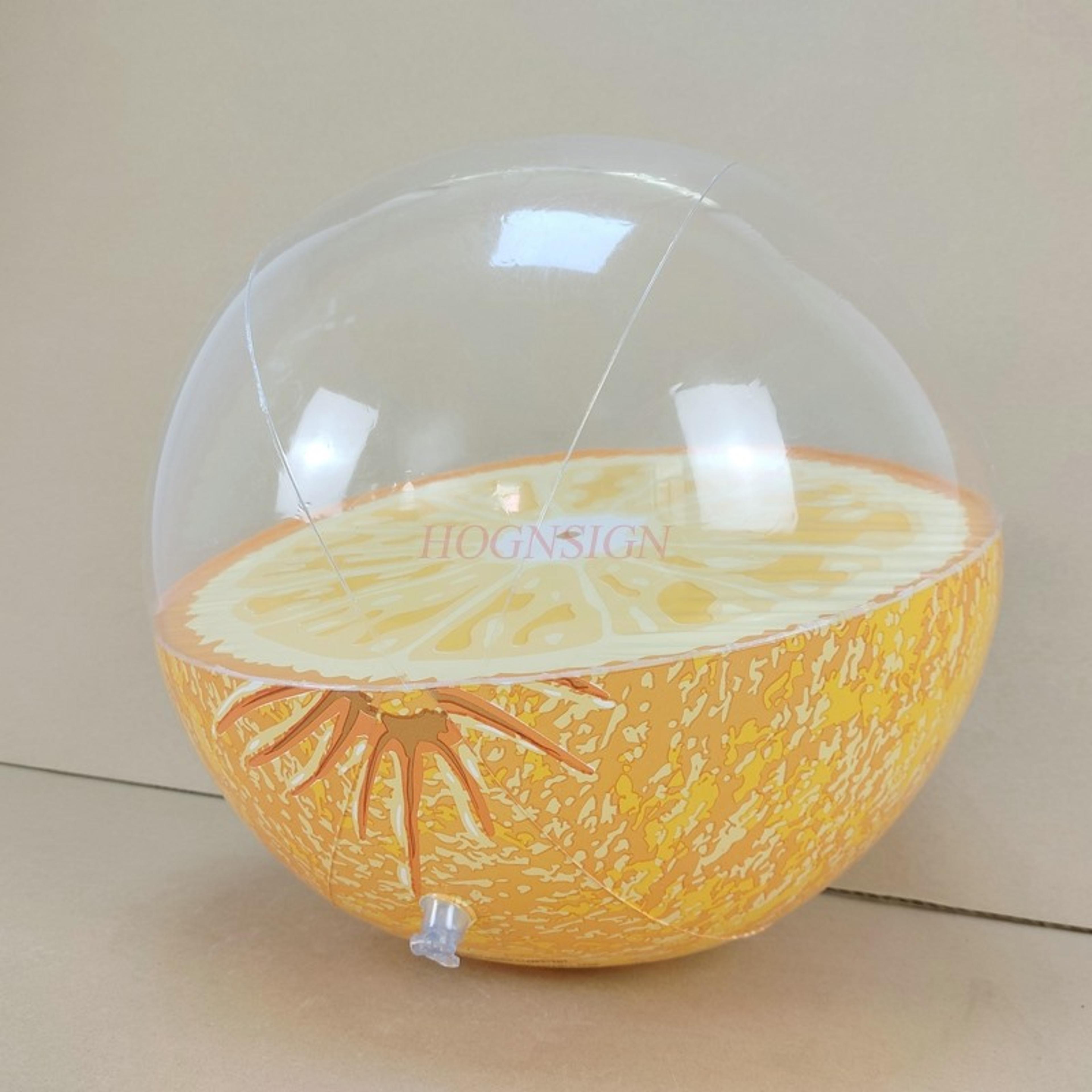 fruitsplash transparent inflatable beach ball for kids & adults