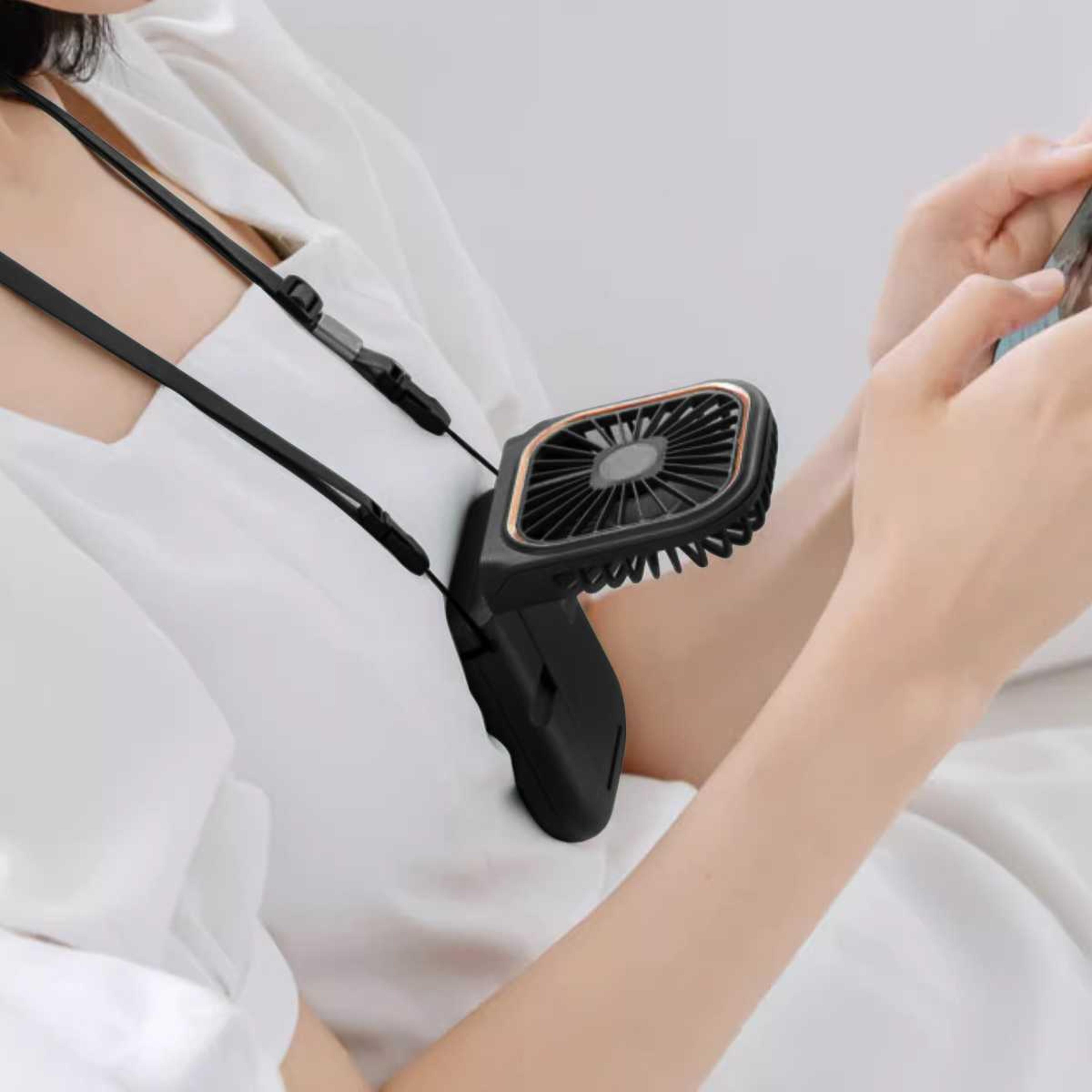 coolbreeze 3 in 1 portable neck fan with bladeless cooling and foldable design