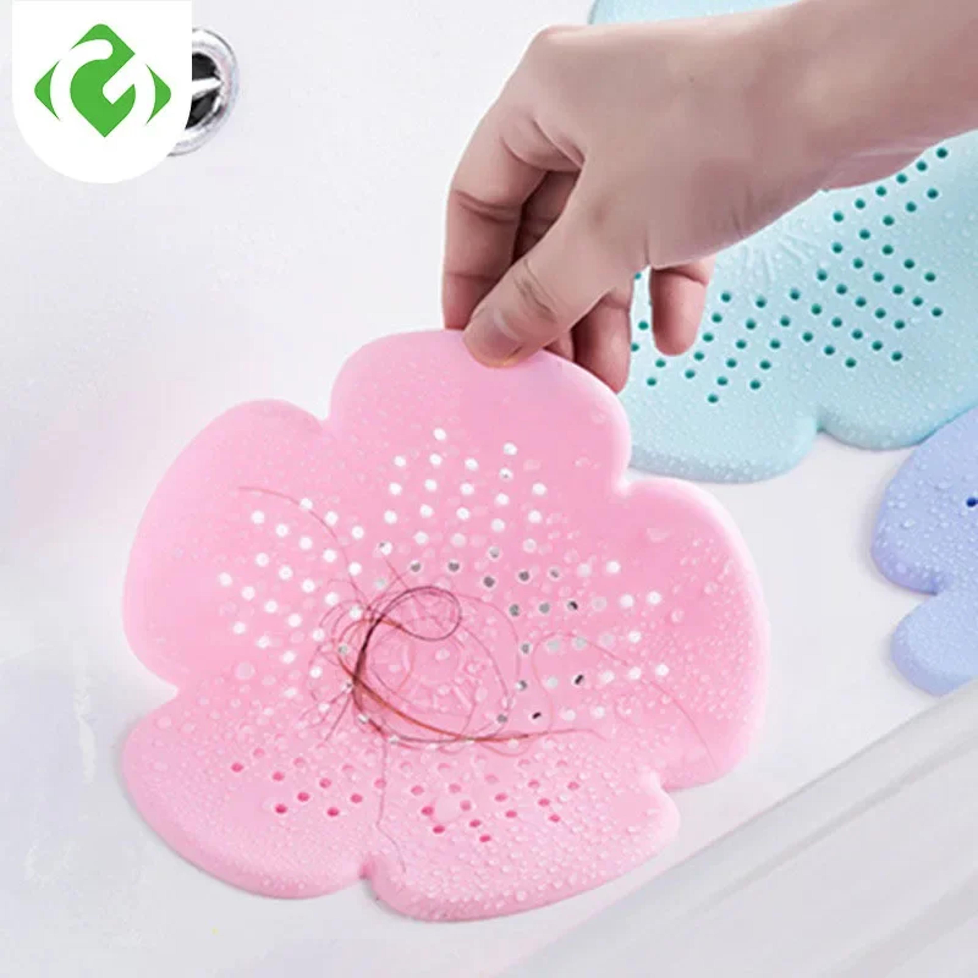 flower drainguard hair catcher silicone sink & floor drain strainer
