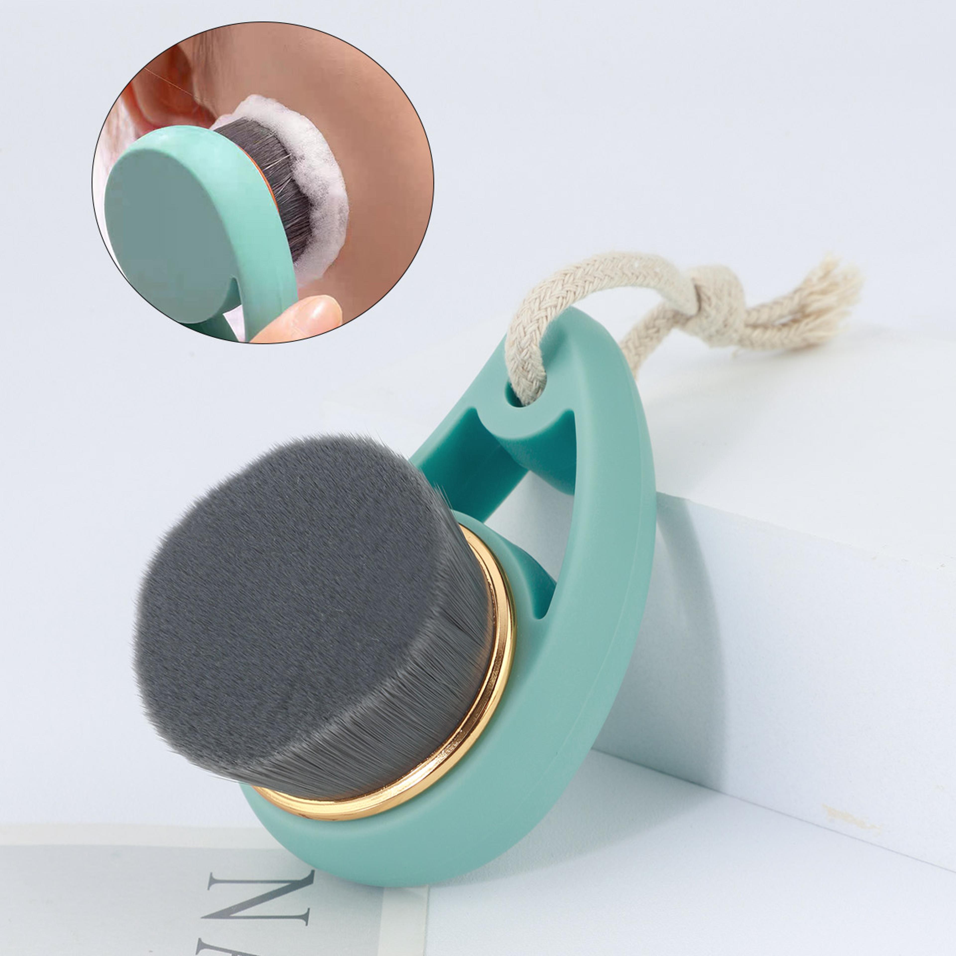 bamboo charcoal facial cleansing brush deep exfoliating face scrub & massage brush