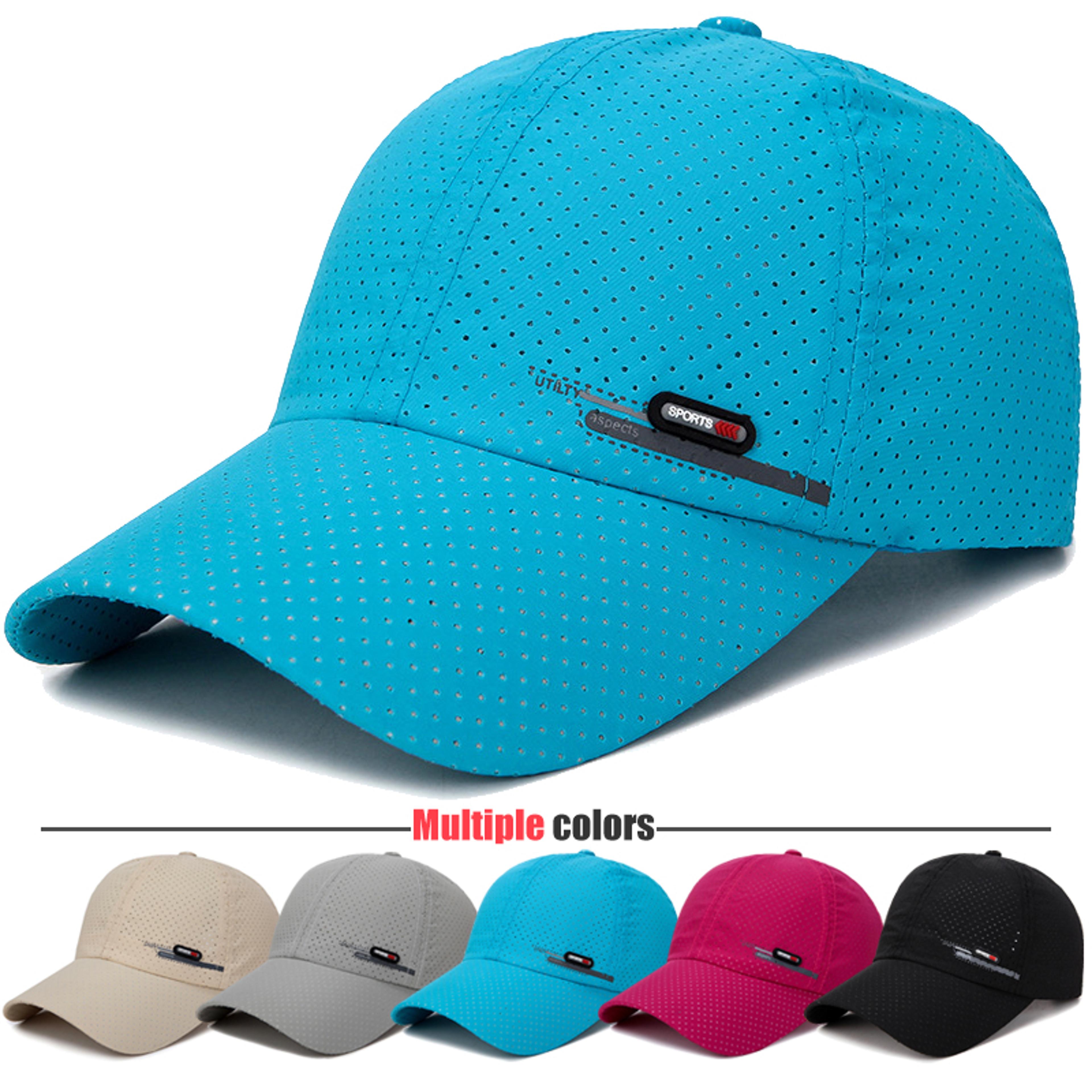 quick dry breathable sun protection baseball cap for fishing, cycling & outdoor travel