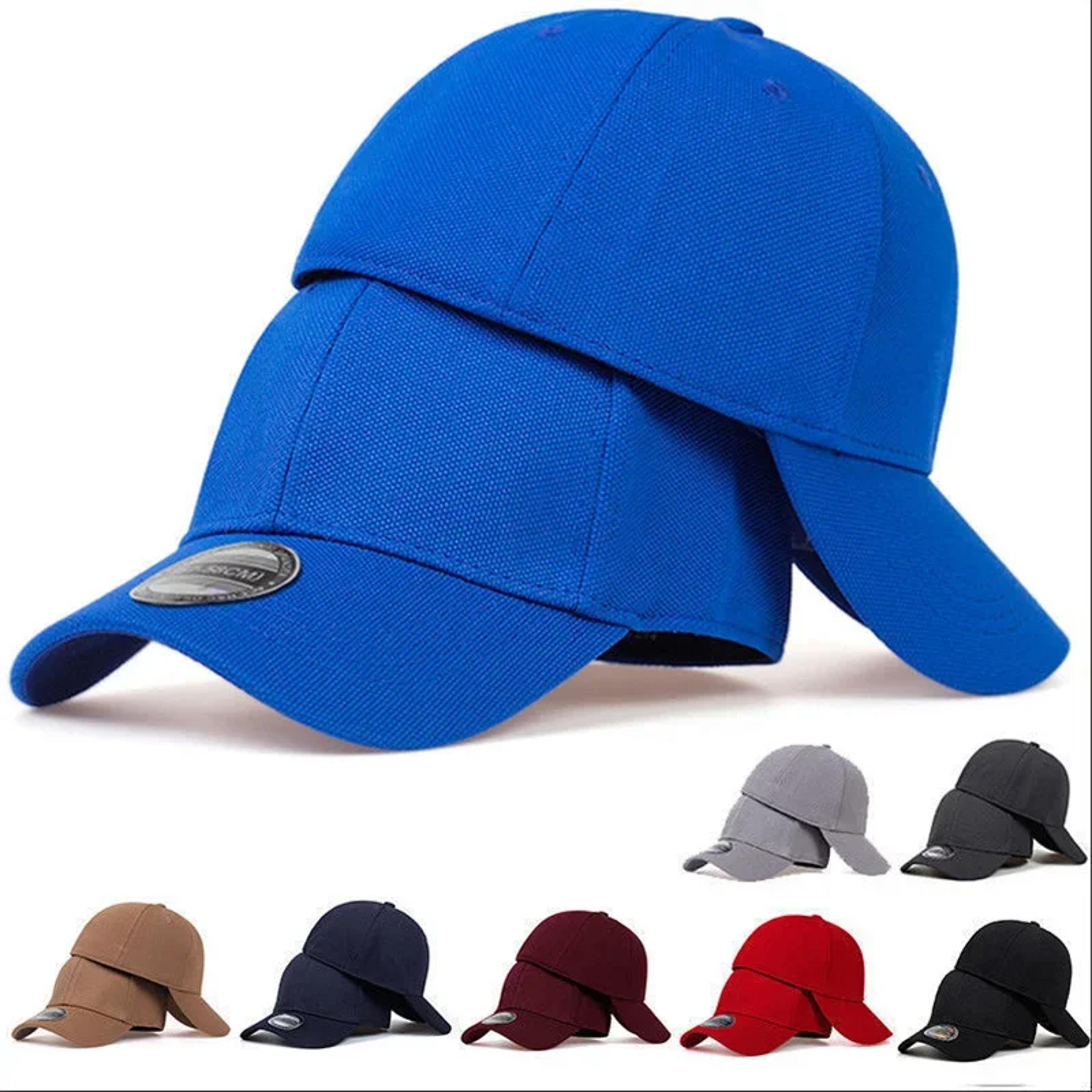 premium men's baseball cap breathable mesh fitted cotton trucker hat for outdoor sports & everyday wear