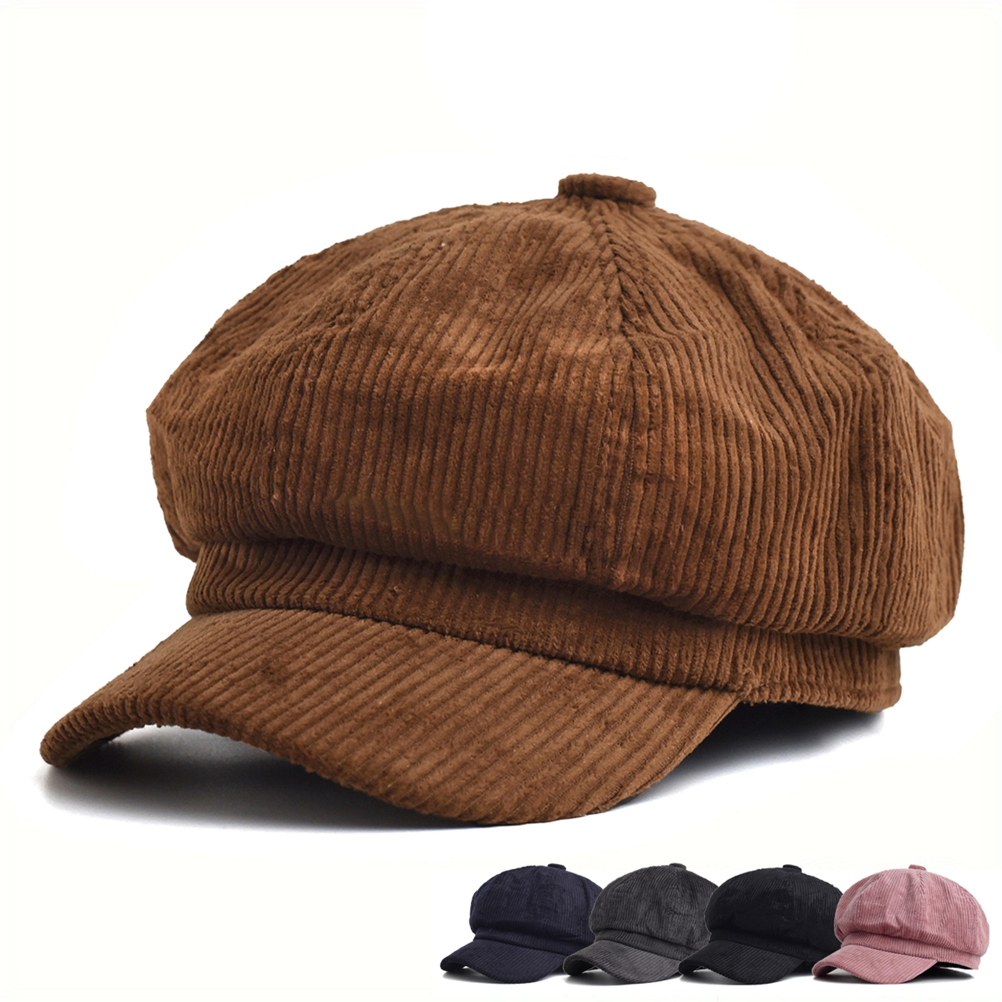 women's newsboy cap vintage baker boy hat octagonal beret for autumn & winter