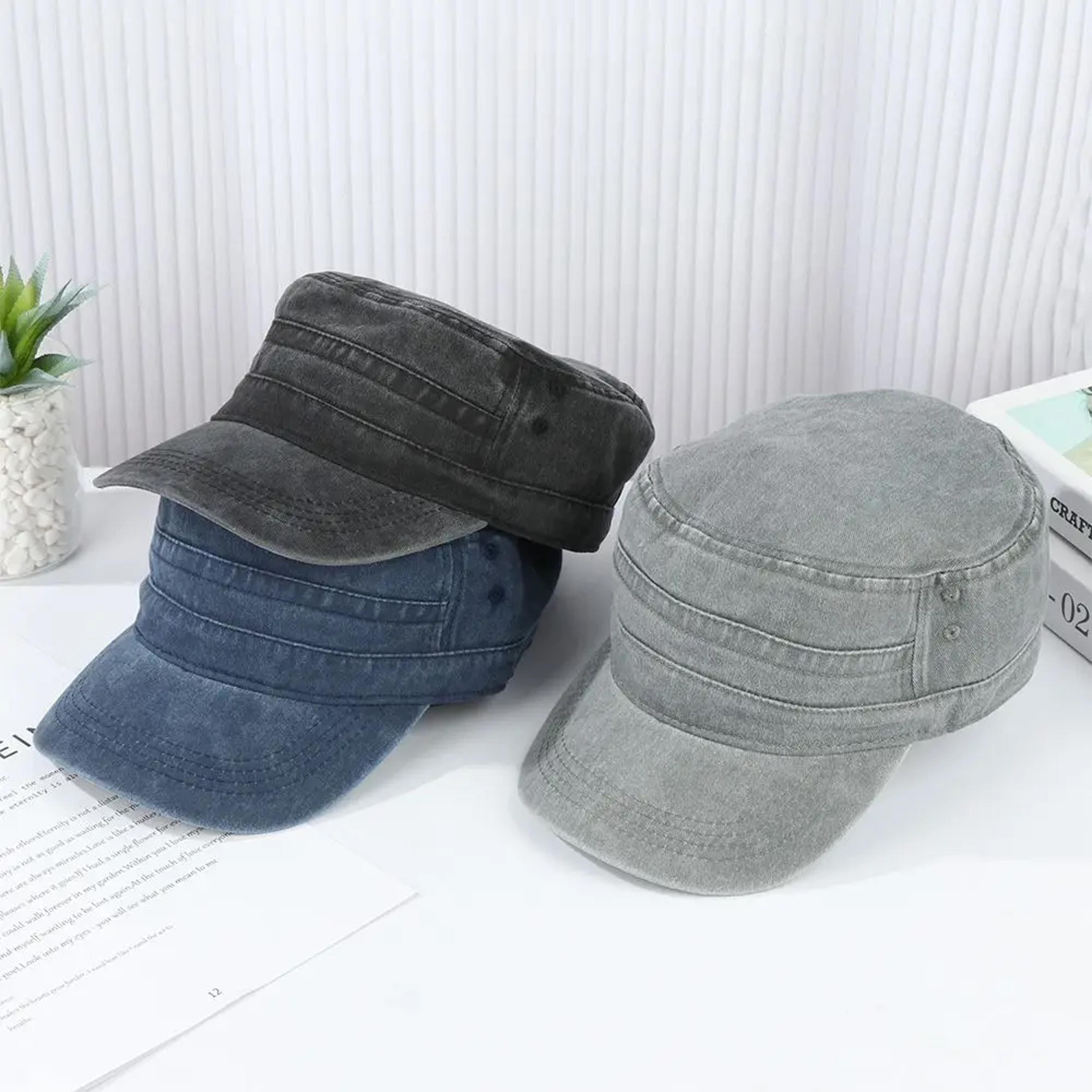 oversized washed cotton flat cap for big heads breathable baseball cap sun hat