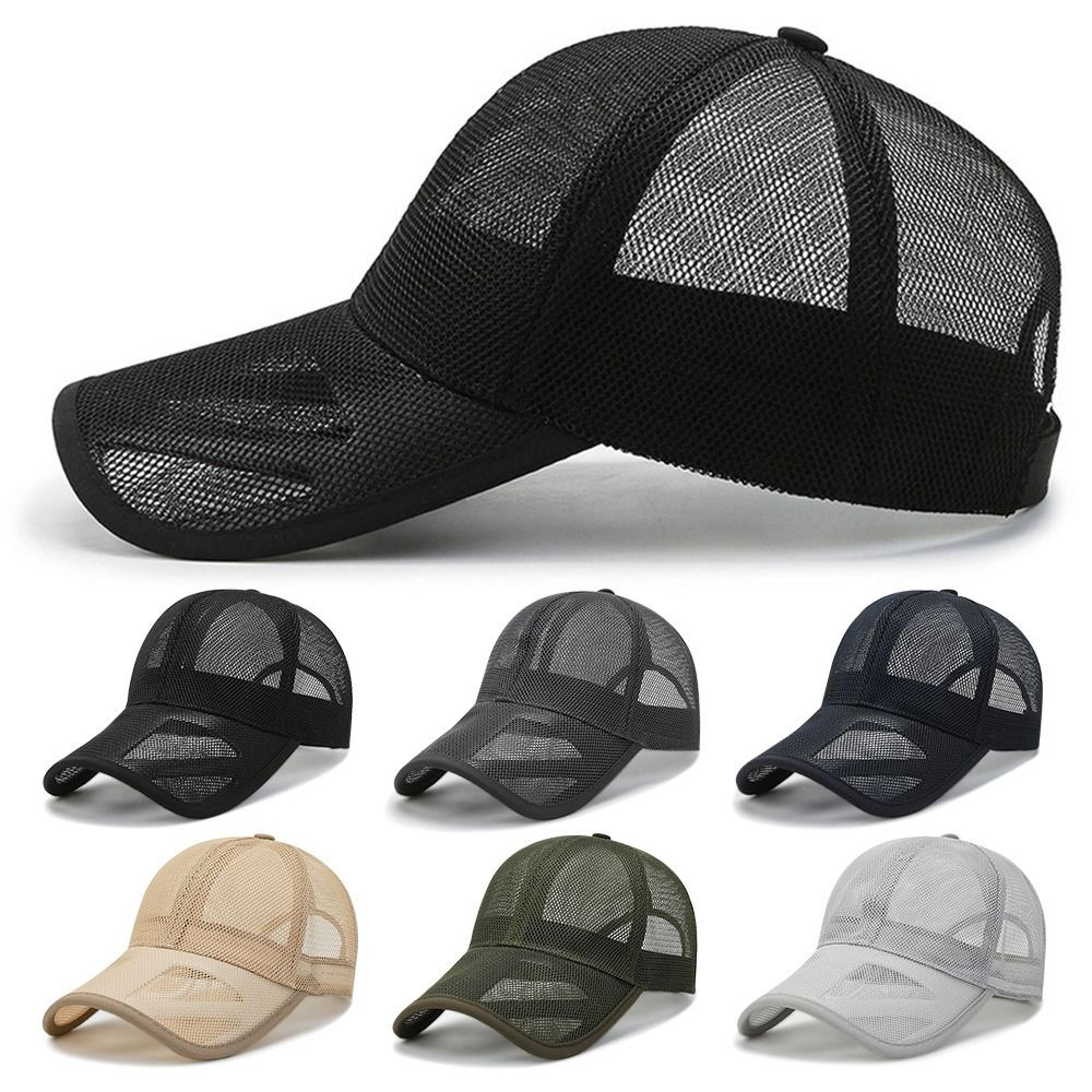 breathable sun protection mesh baseball cap for men & women summer uv hat