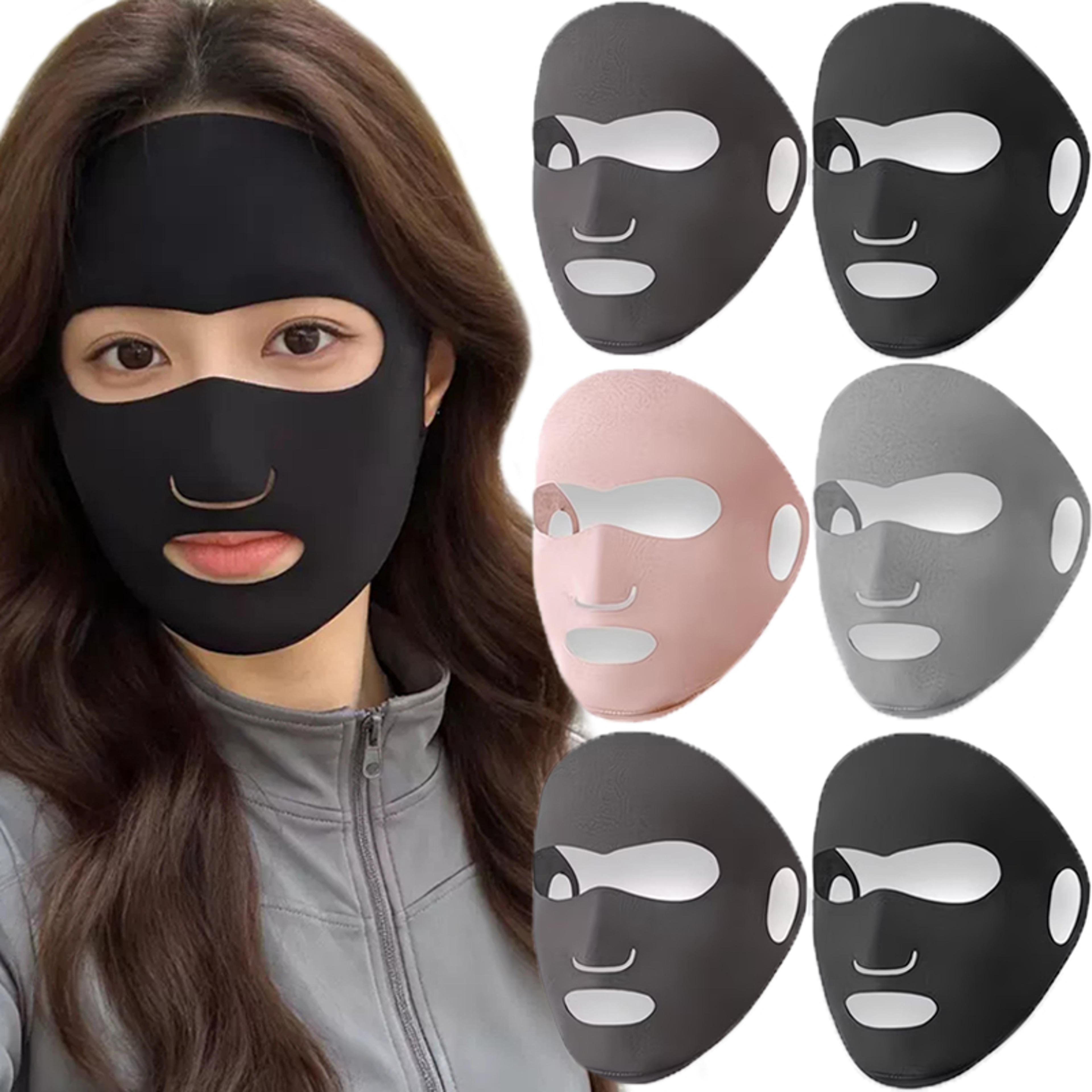 uv protection face mask for cycling running breathable outdoor sun shield