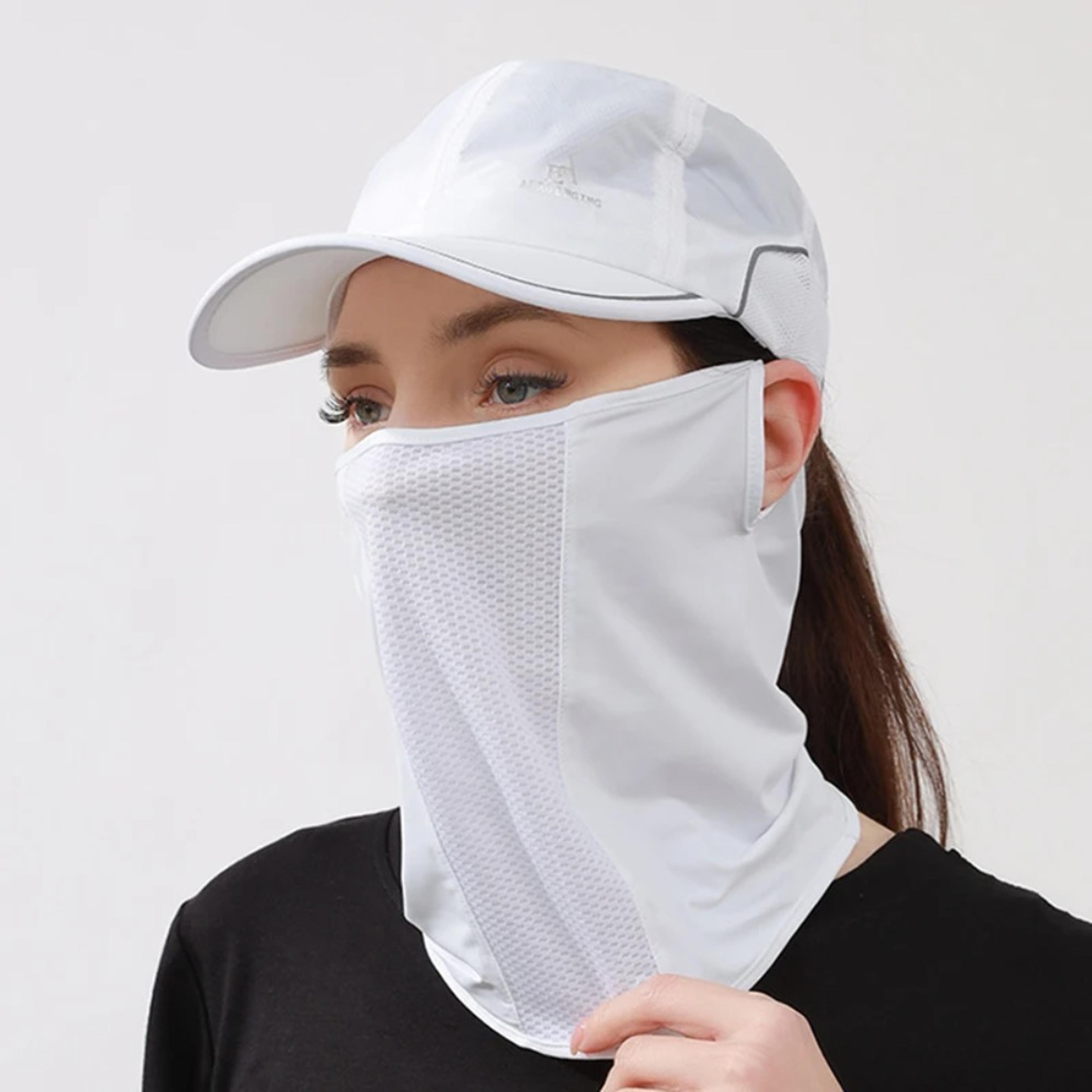 uv face mask golf face cover breathable sun protection neck gaiter with ear loops