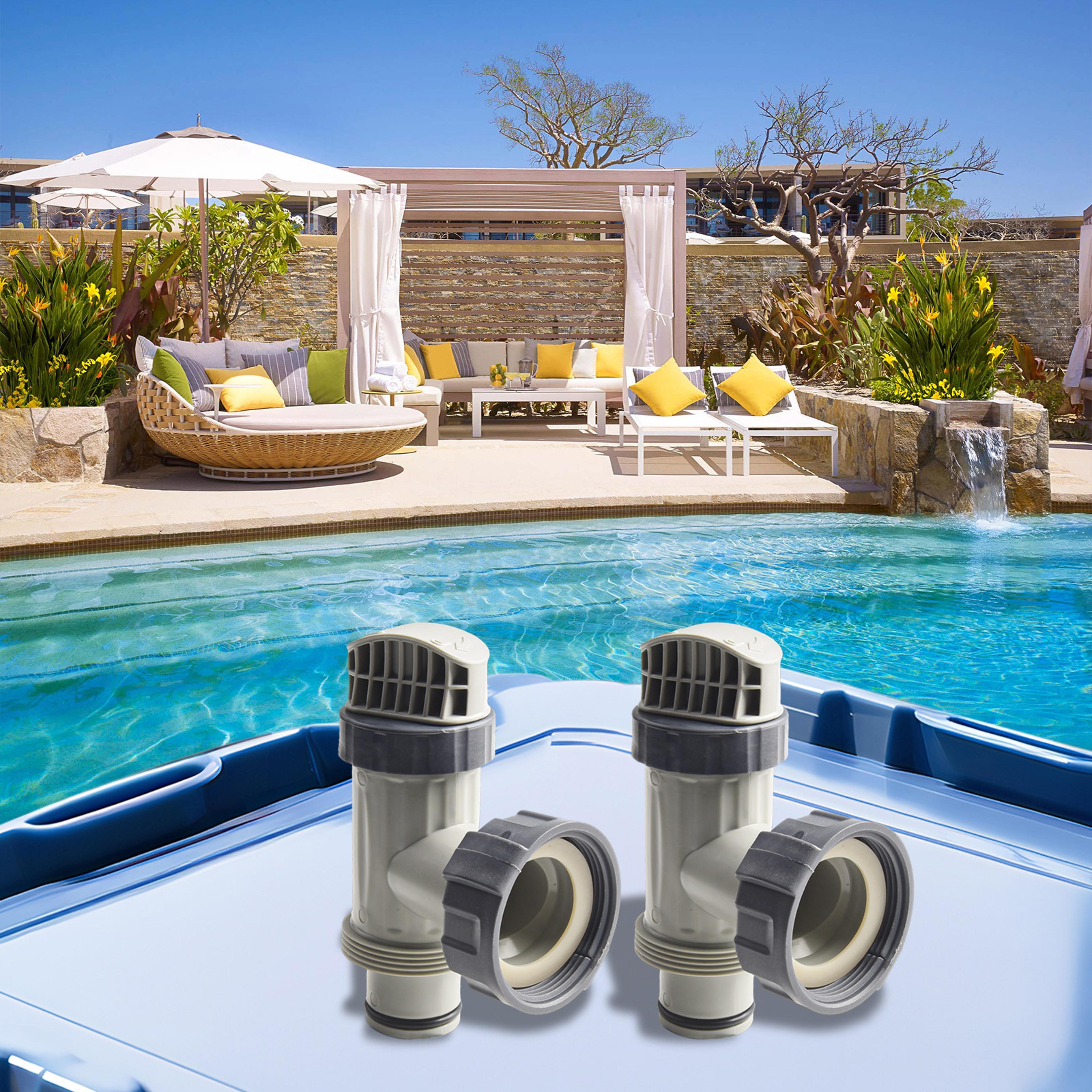 intex plunger valve assembly with pool filter pump valve adapter for large swimming pools