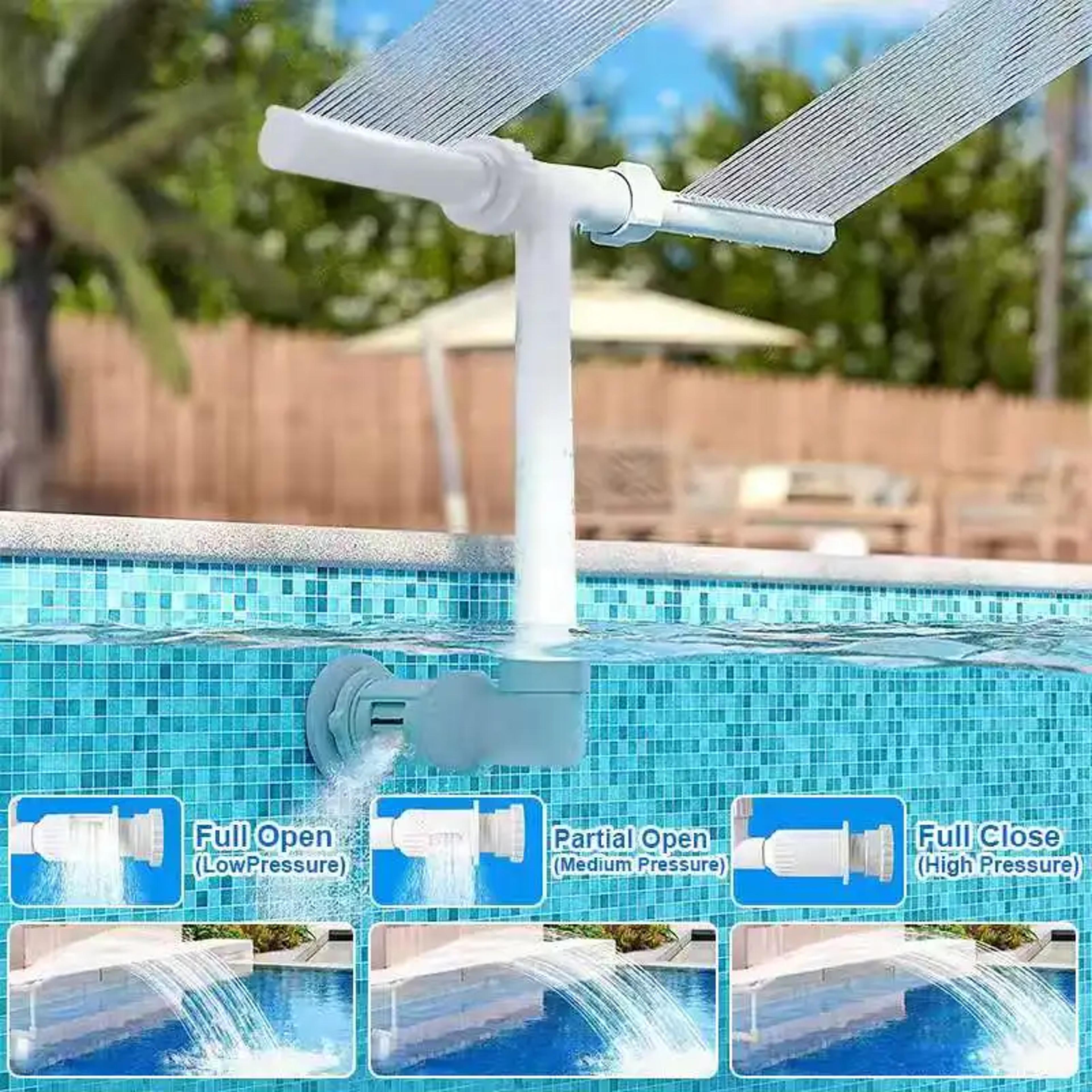 dual spray pool fountain waterfall sprinkler for above ground & inground pools