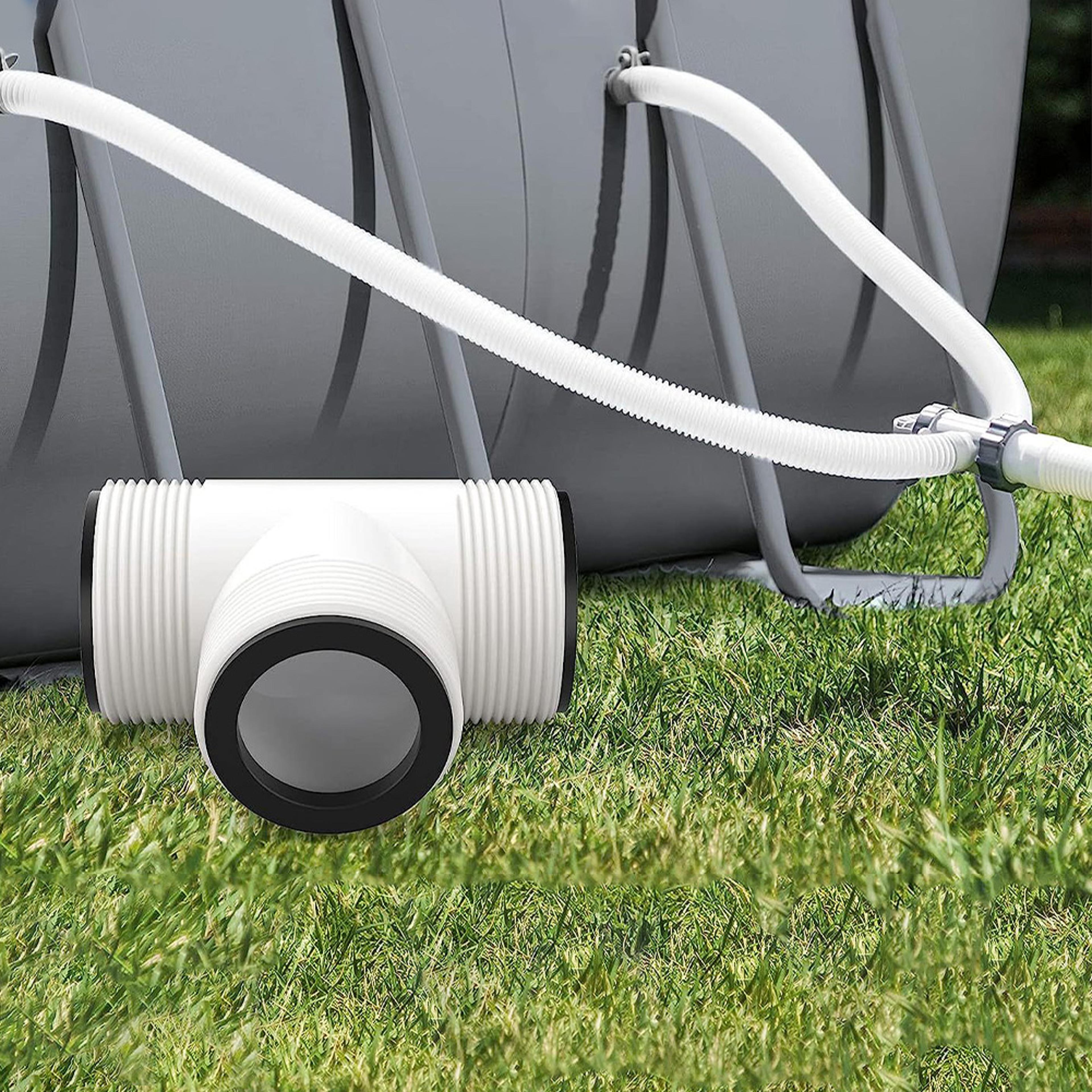 pool hose splitter t connector with flow control for intex and coleman pool pump hose adapter