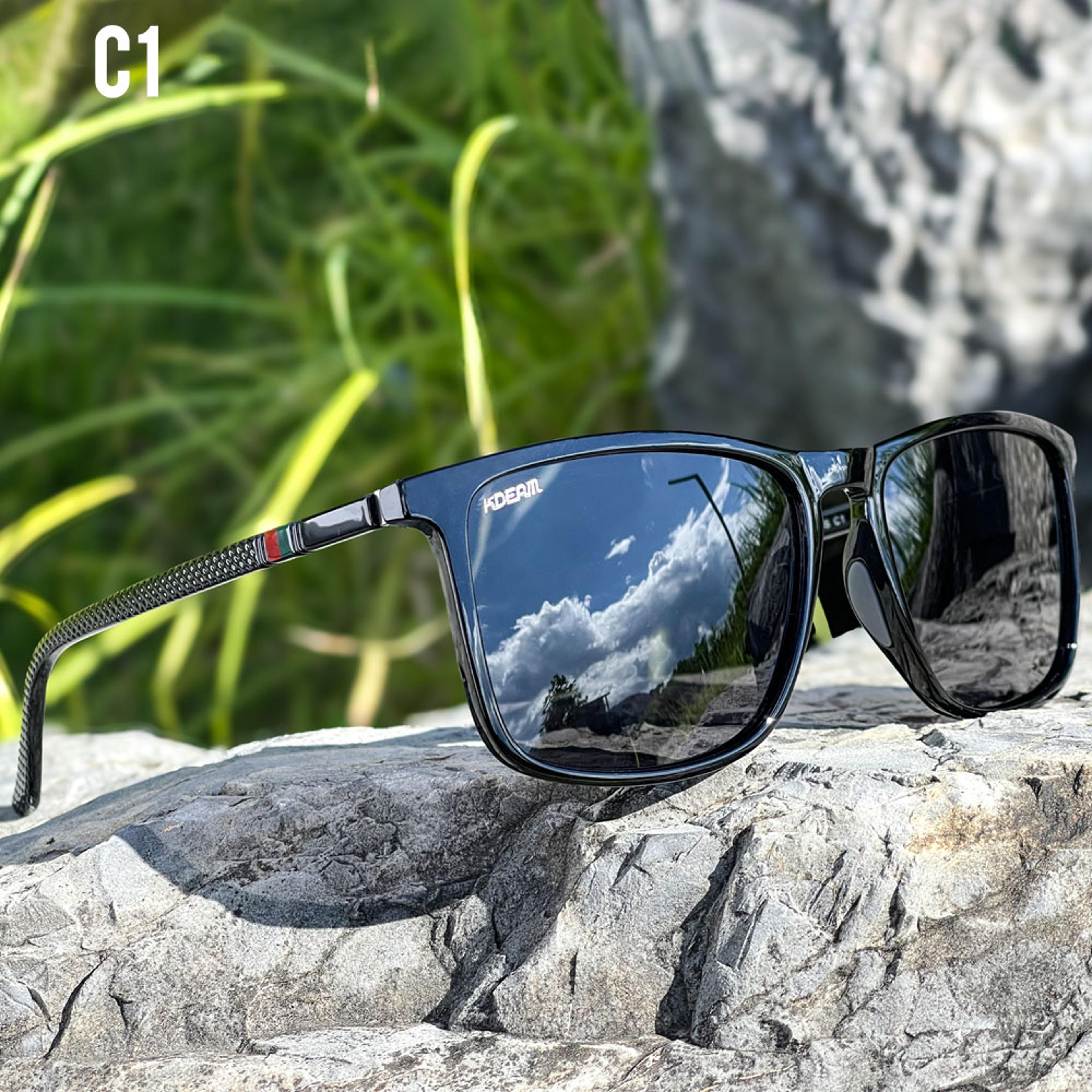 oversized polarized sunglasses with photochromic lenses for men & women