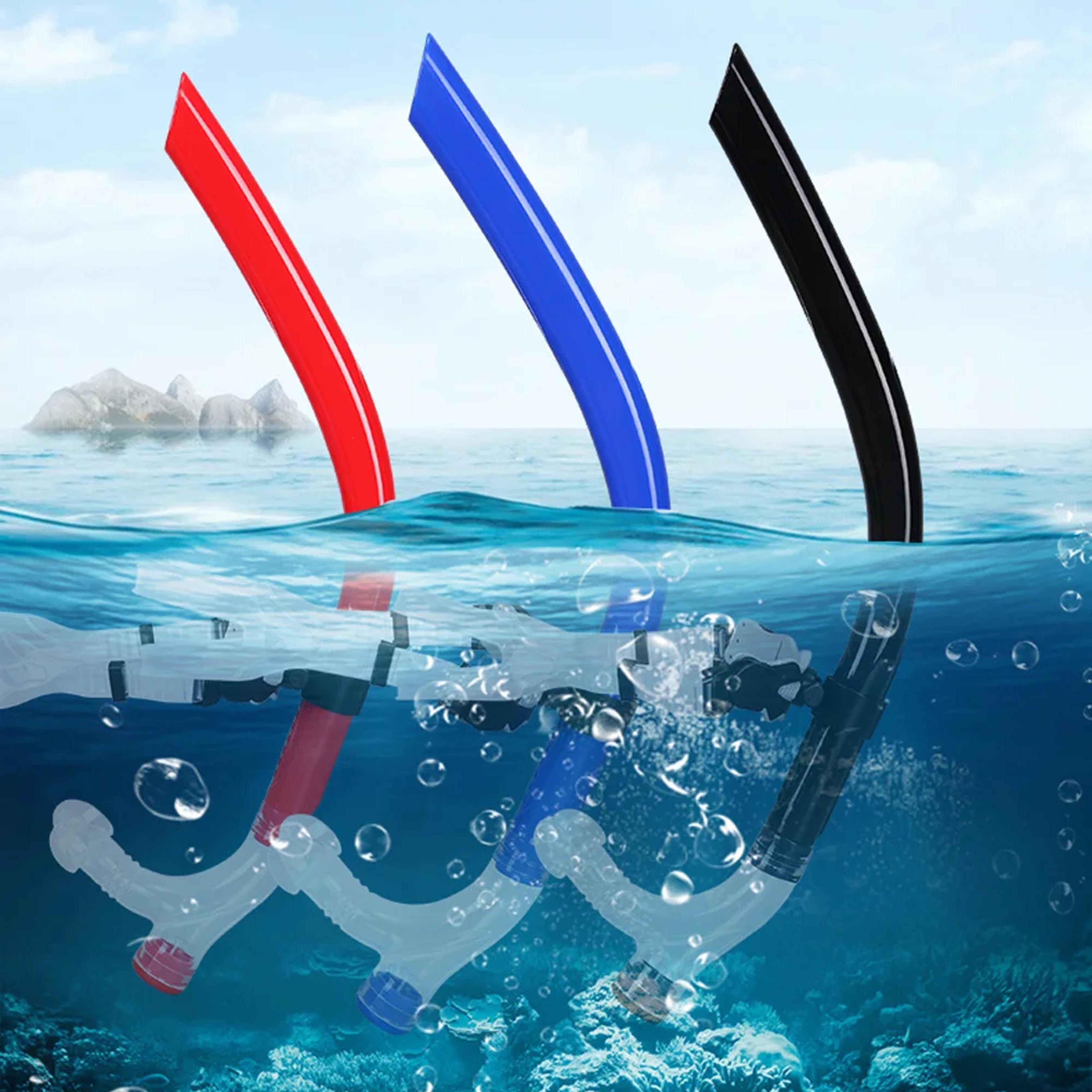 center mount swim training snorkel for lap swimming with one way purge valve