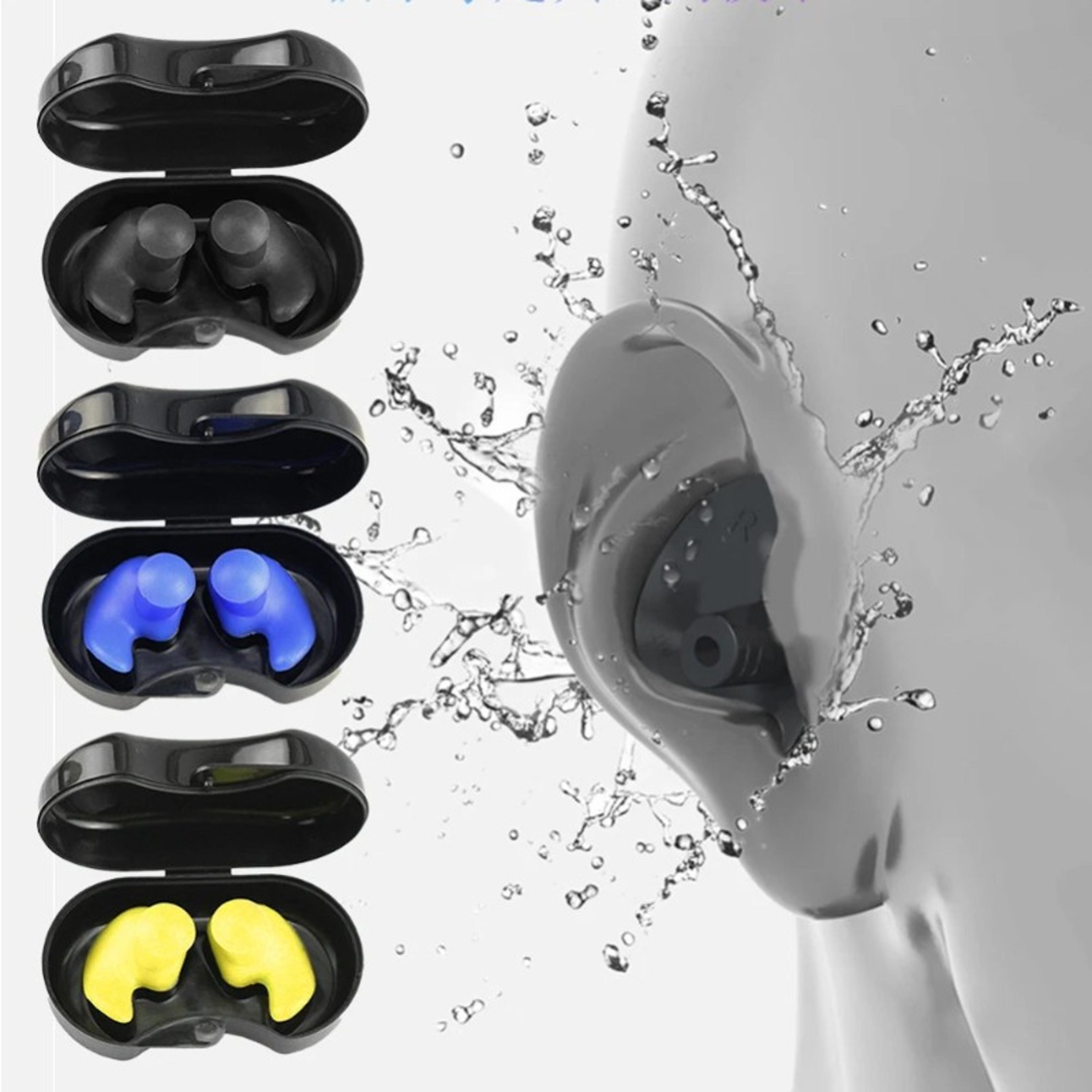 aquaseal swimming ear plugs reusable waterproof silicone ear plugs for swimming, surfing & diving