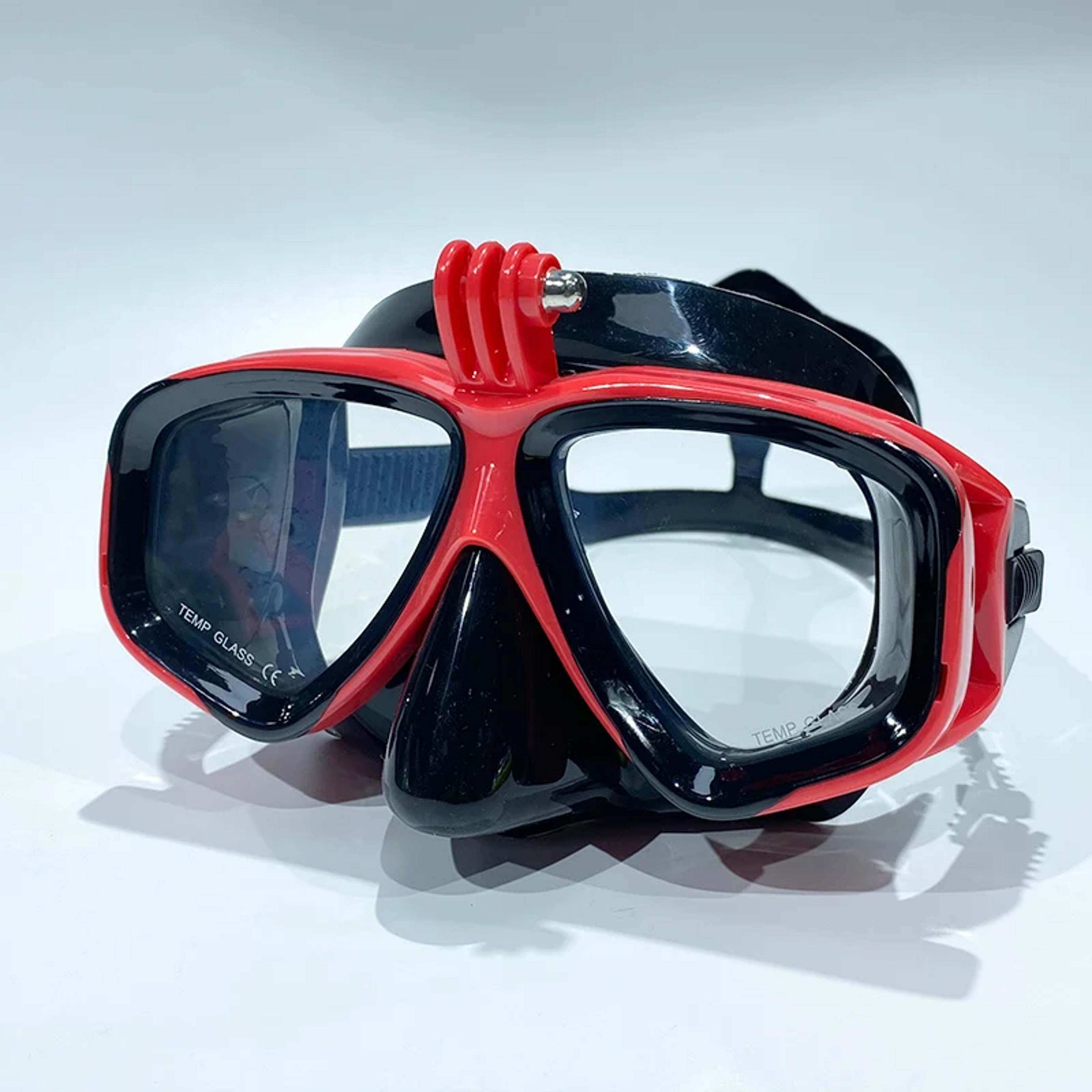 gopro mount scuba diving mask with anti fog diving goggles for snorkeling & freediving