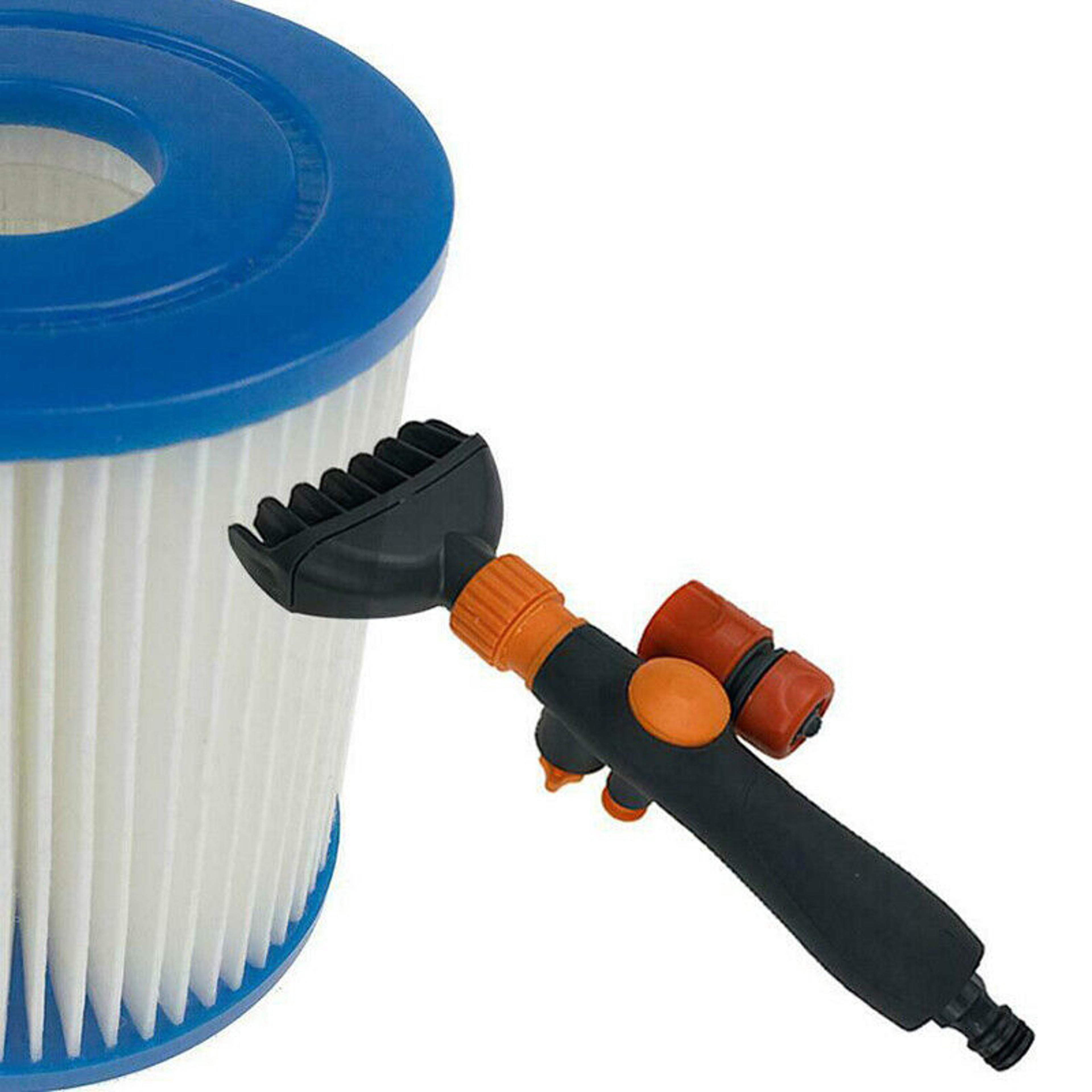 pool filter cleaning wand with high pressure water jet for hot tub spa cartridge filters