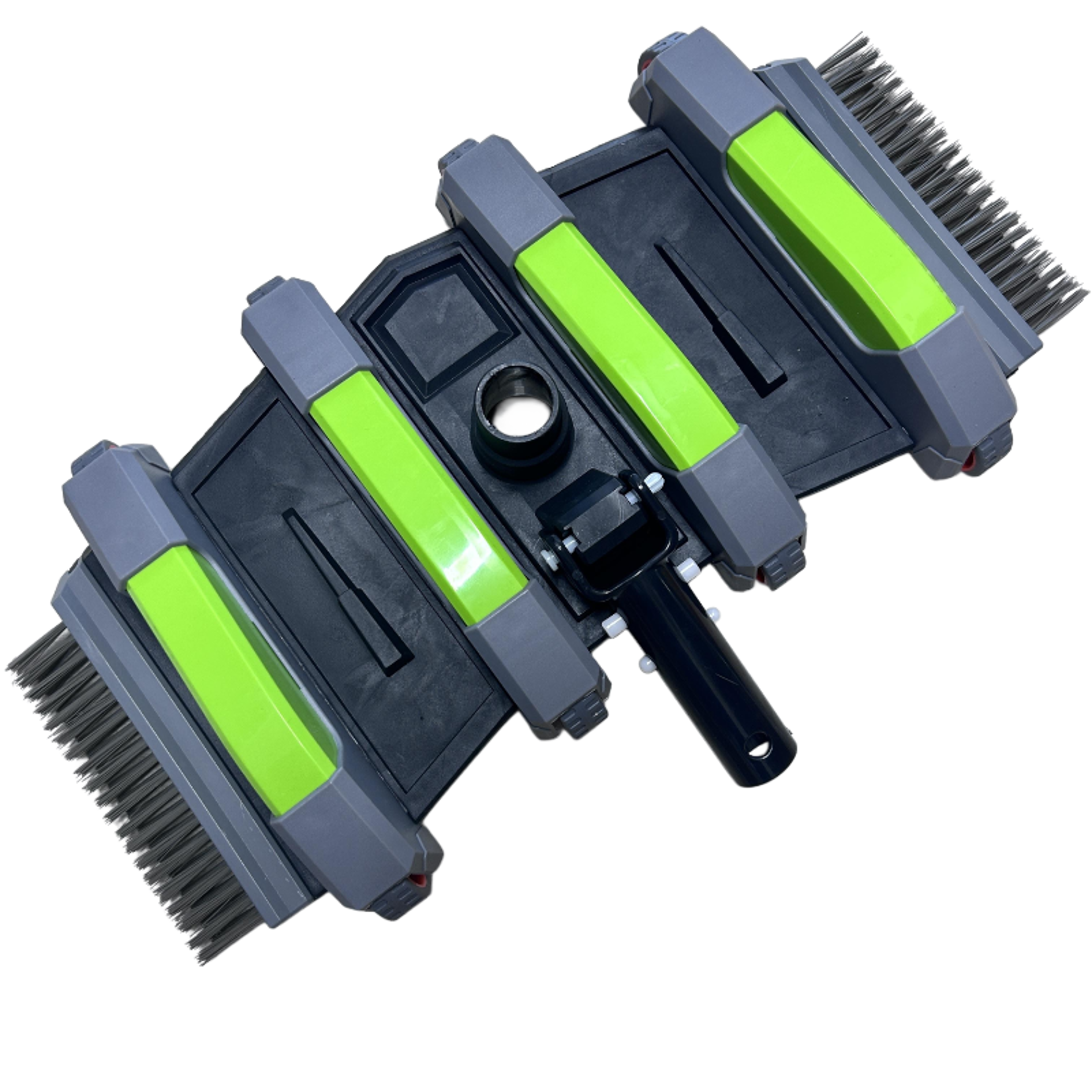 heavy duty pool vacuum head with side & bottom brushes for deep pool cleaning