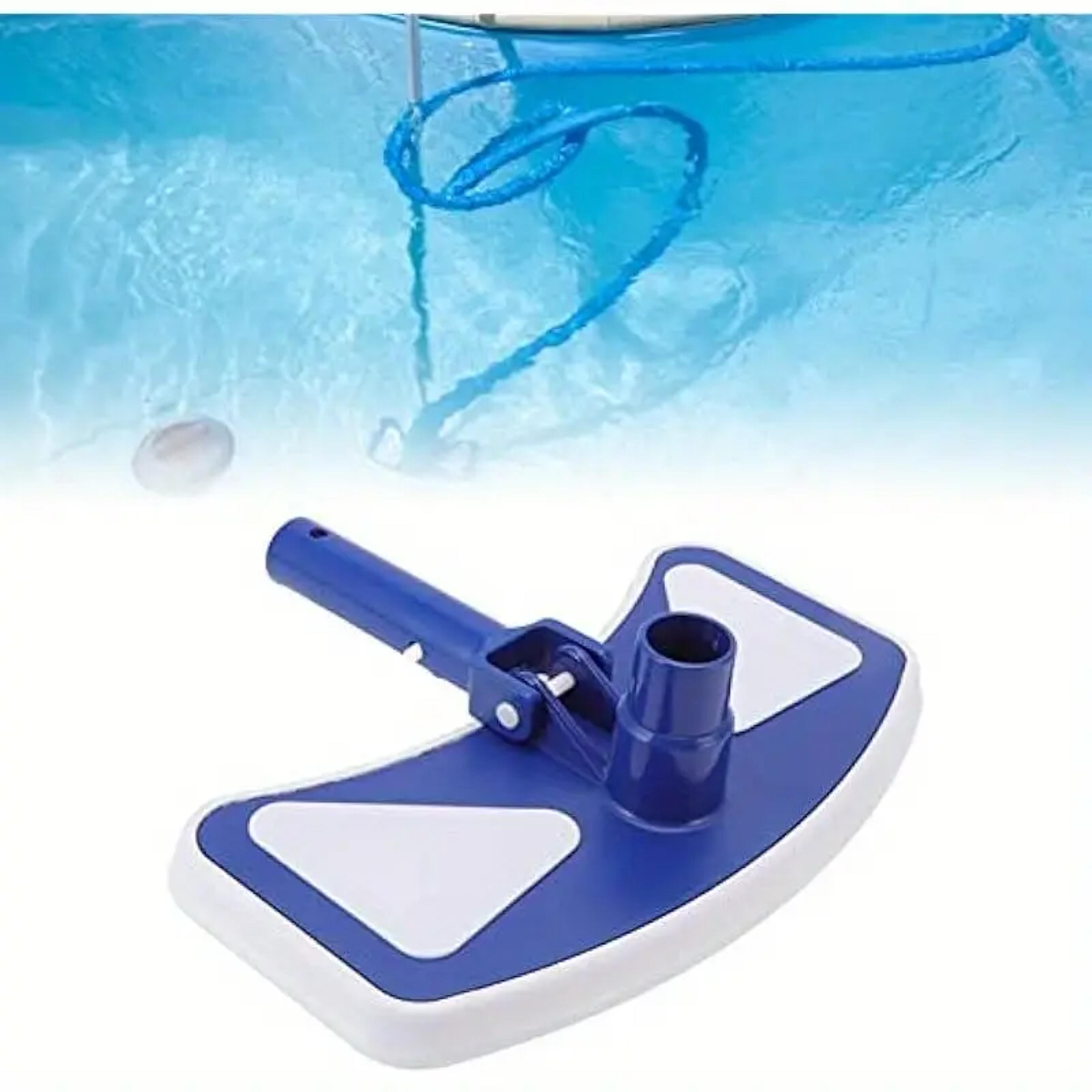 weighted butterfly pool vacuum head with nylon brushes for efficient pool cleaning