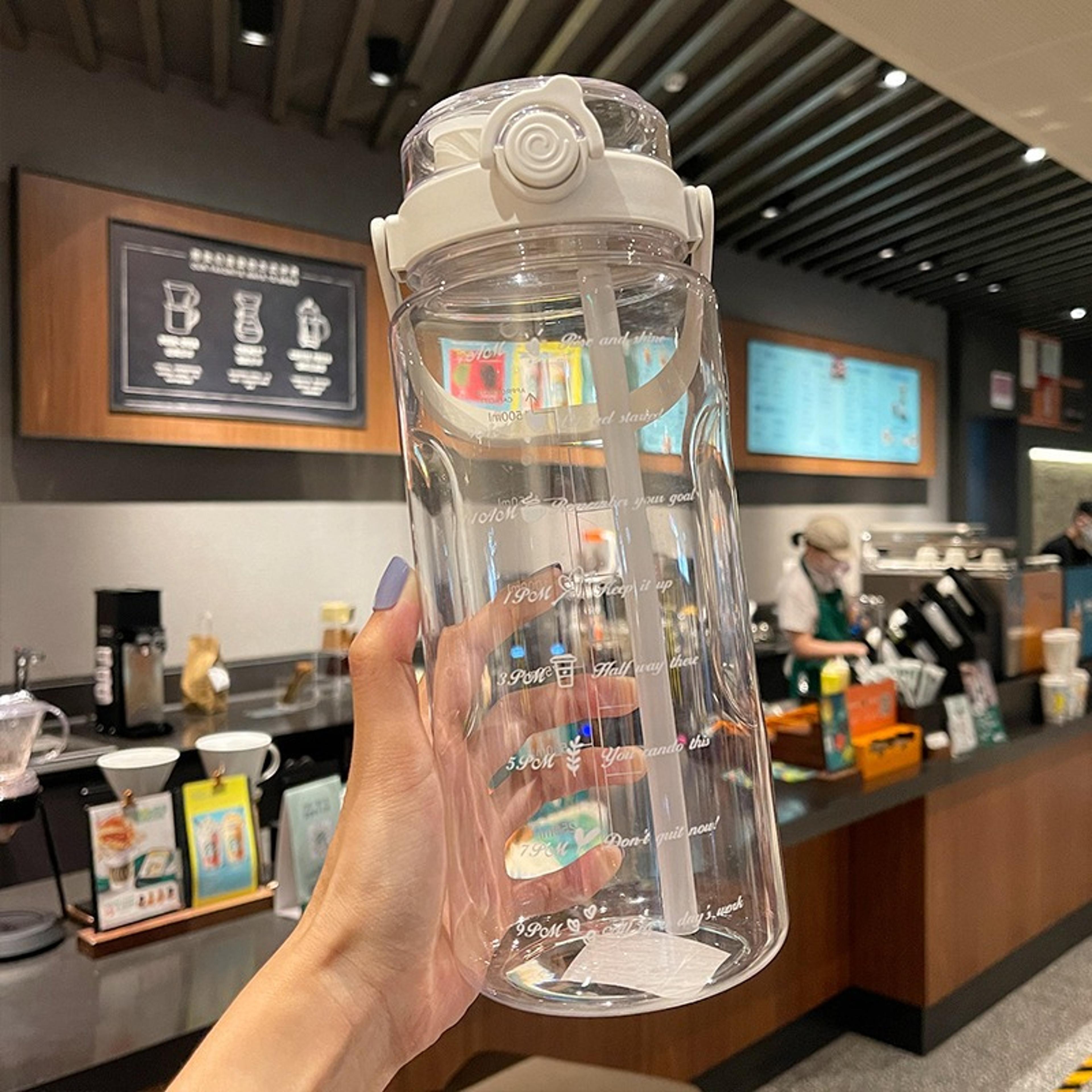hydraflow 2 liter tritaports water bottle summer transparent tritan cup for outdoor gym leak proof double wall drinkware