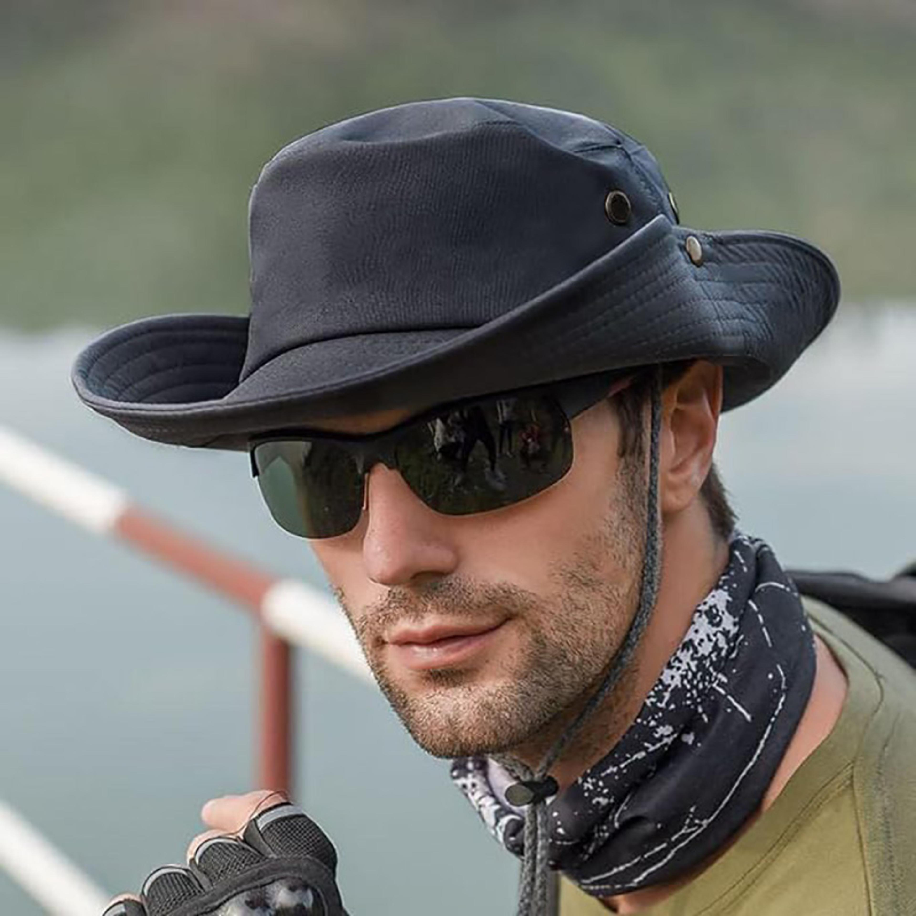 uv protection wide brim bucket hat for fishing hiking and outdoor adventures