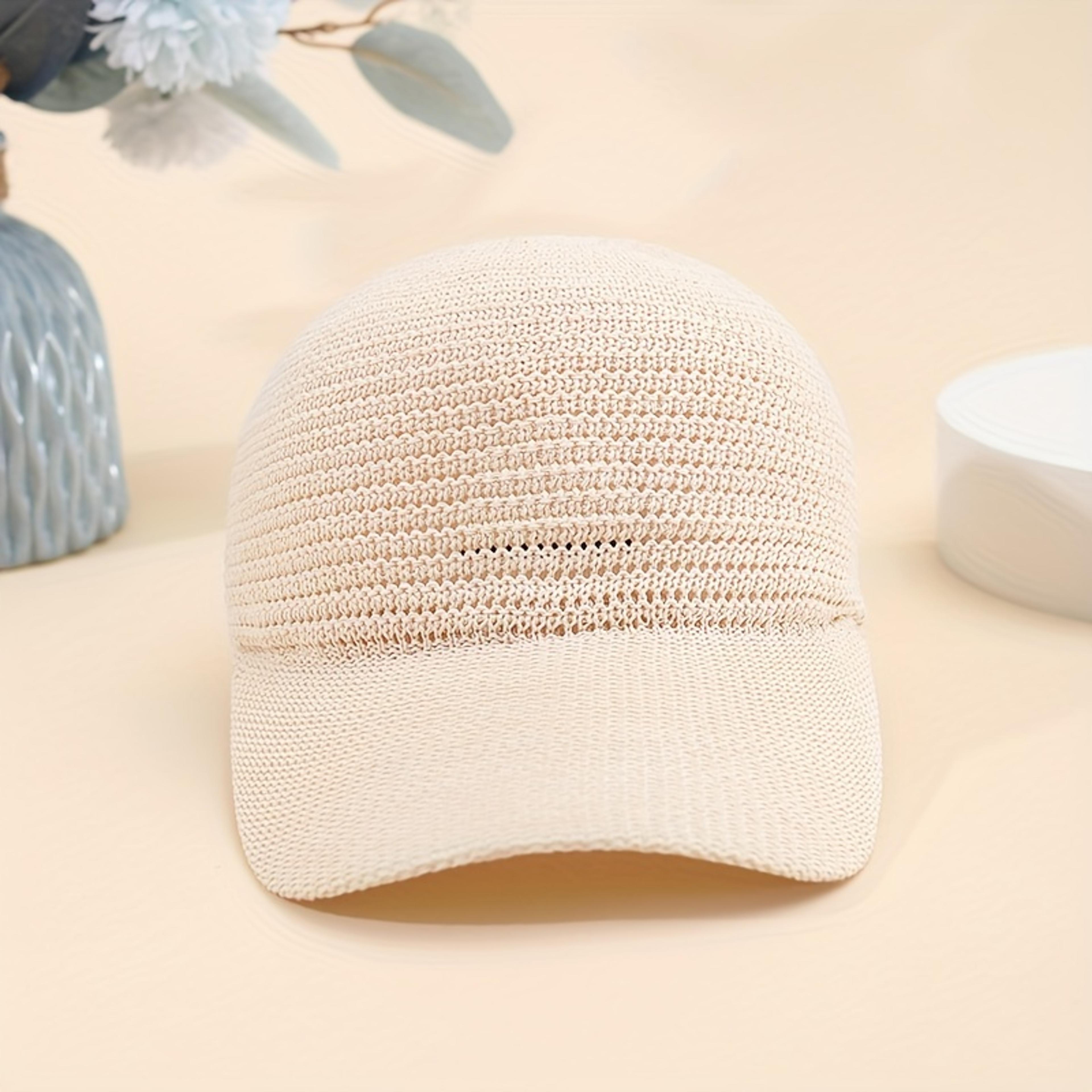 breathable linen baseball cap adjustable duckbill sun hat for men and women