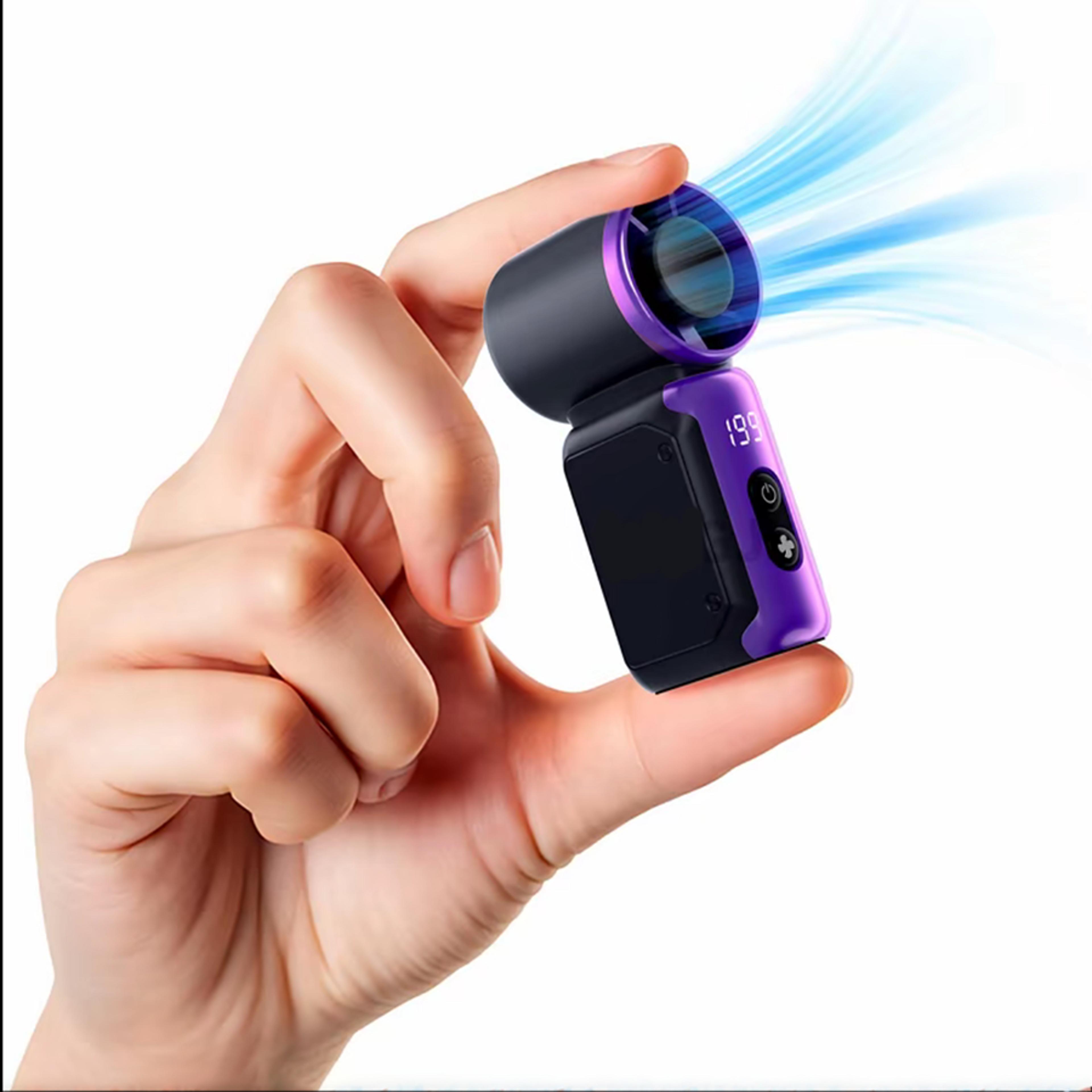 portable handheld fan usb rechargeable mini cooling fan for travel, office & outdoor use