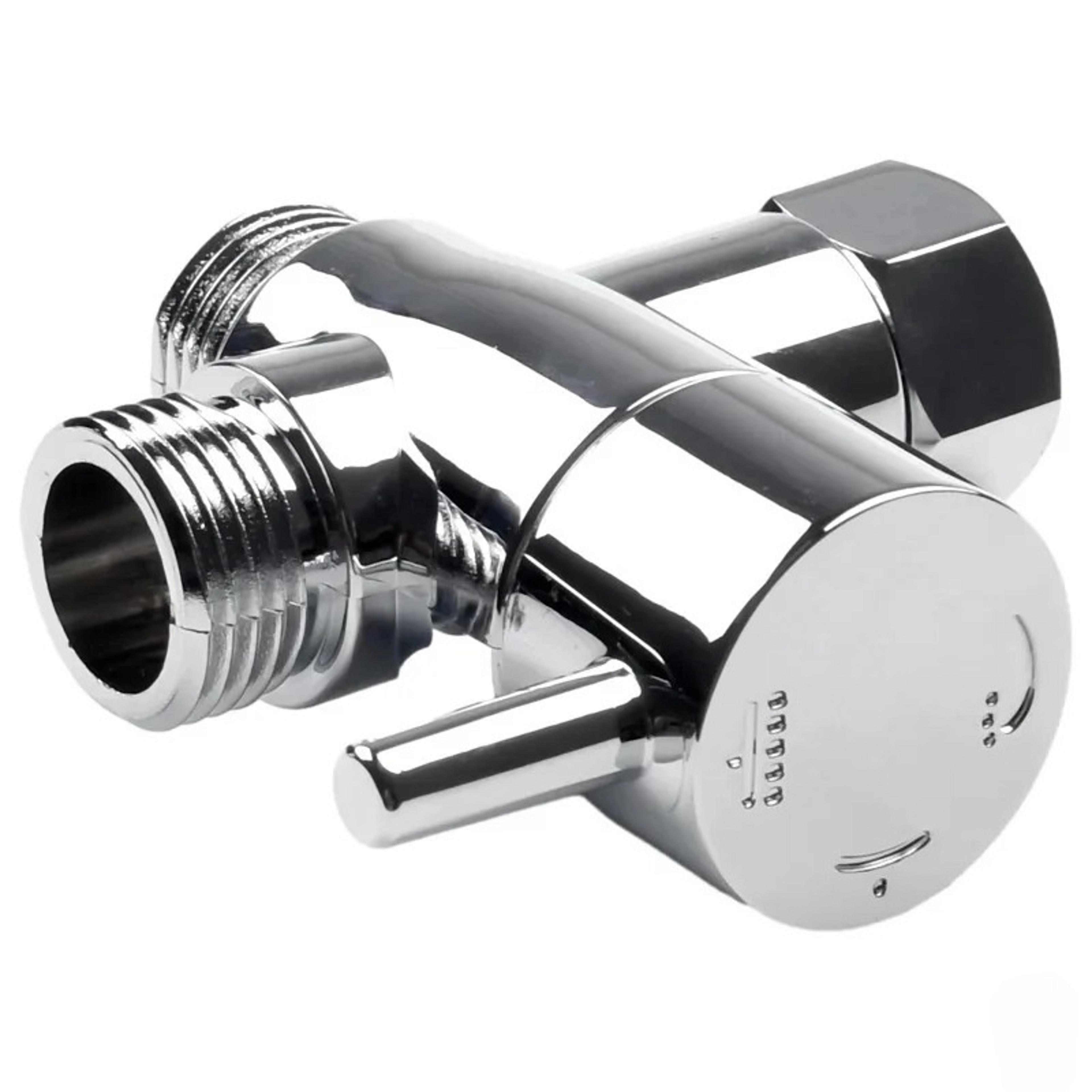universal 3 way shower diverter valve shower adapter for handheld & fixed shower heads