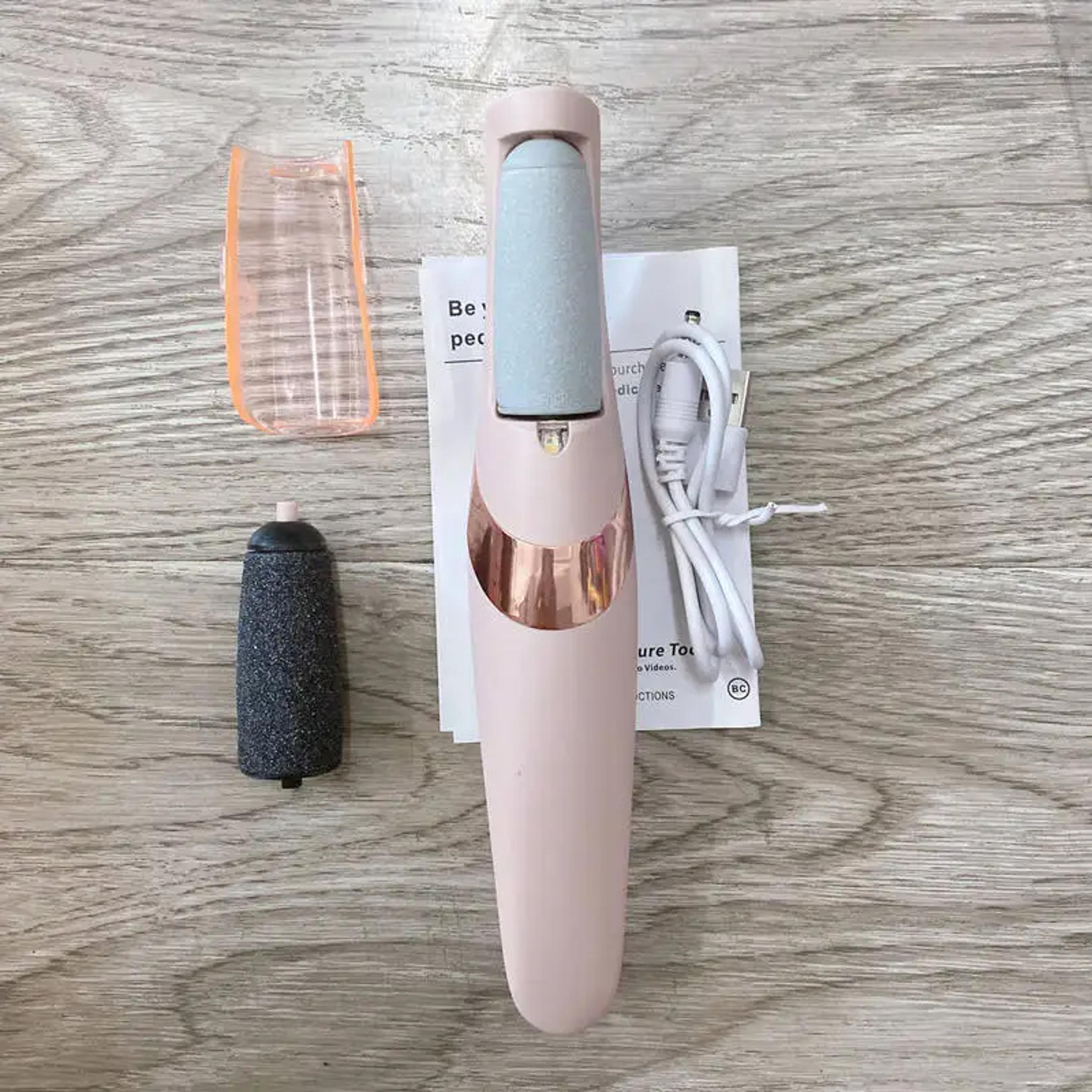 solesmooth rechargeable electric callus remover foot file for soft healthy heels
