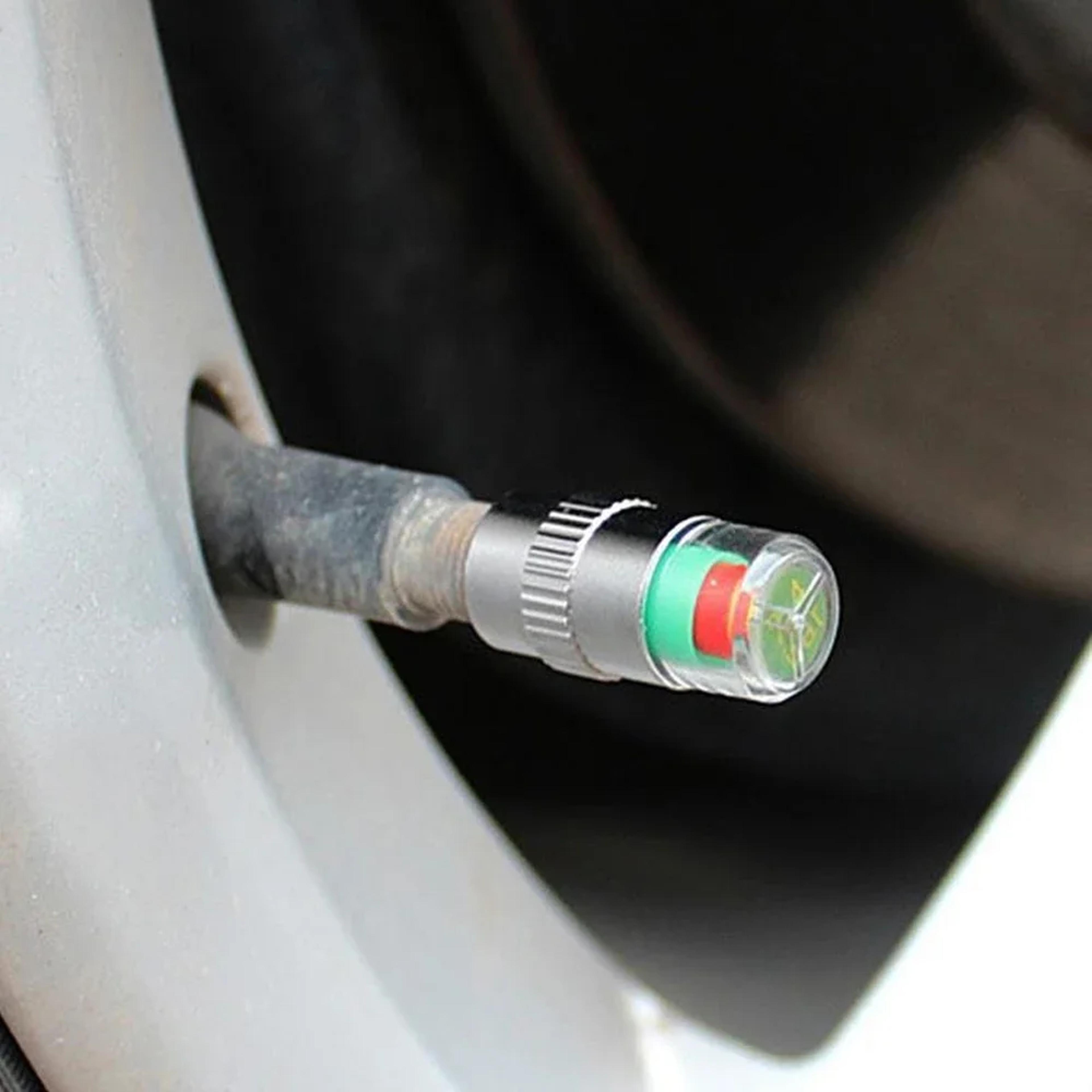 smart tire pressure indicator valve caps 4 pack universal tire pressure monitor caps