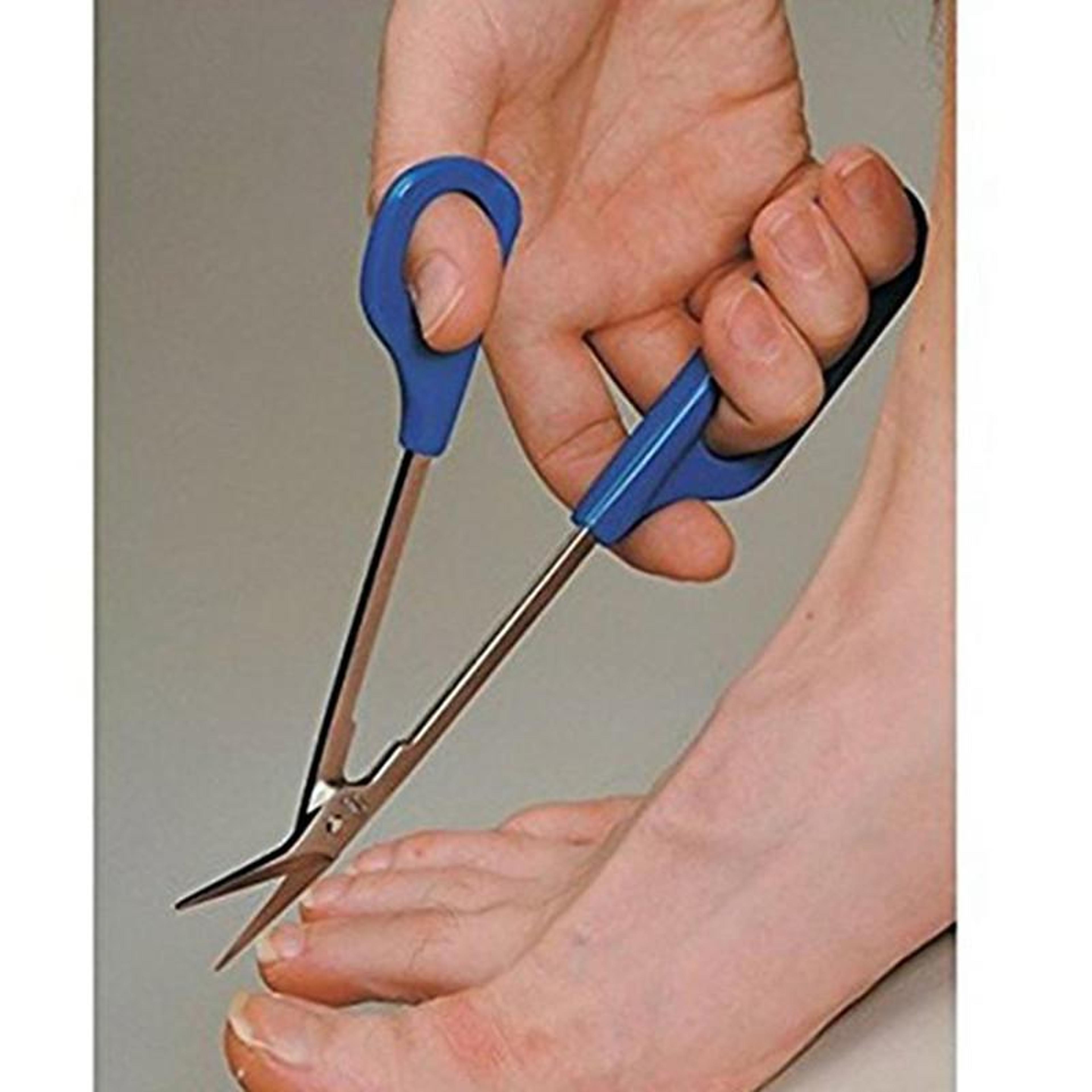 long handled toenail scissors for thick nails ergonomic stainless steel nail clippers