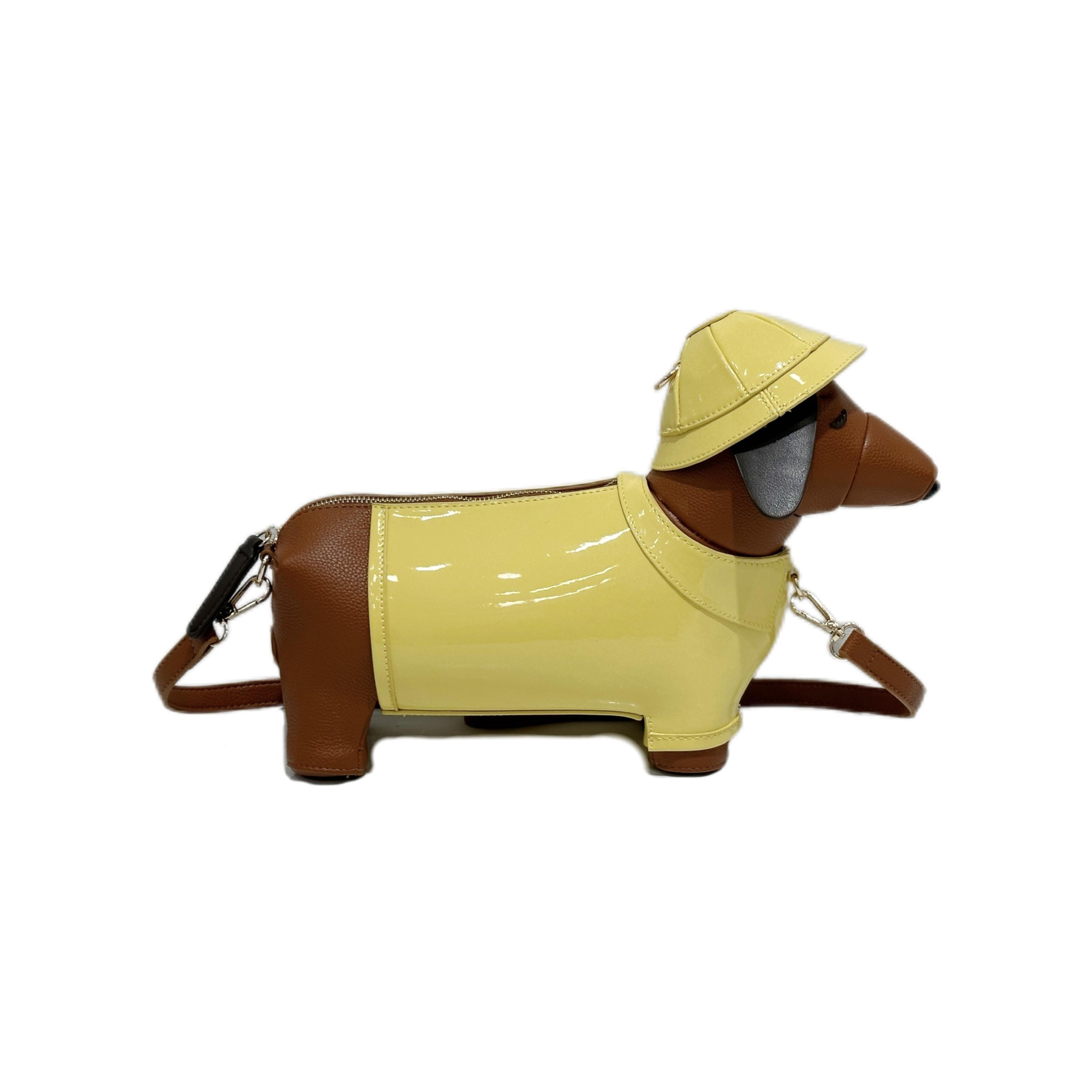 dachshund crossbody bag for women cute pu leather dog lover purse
