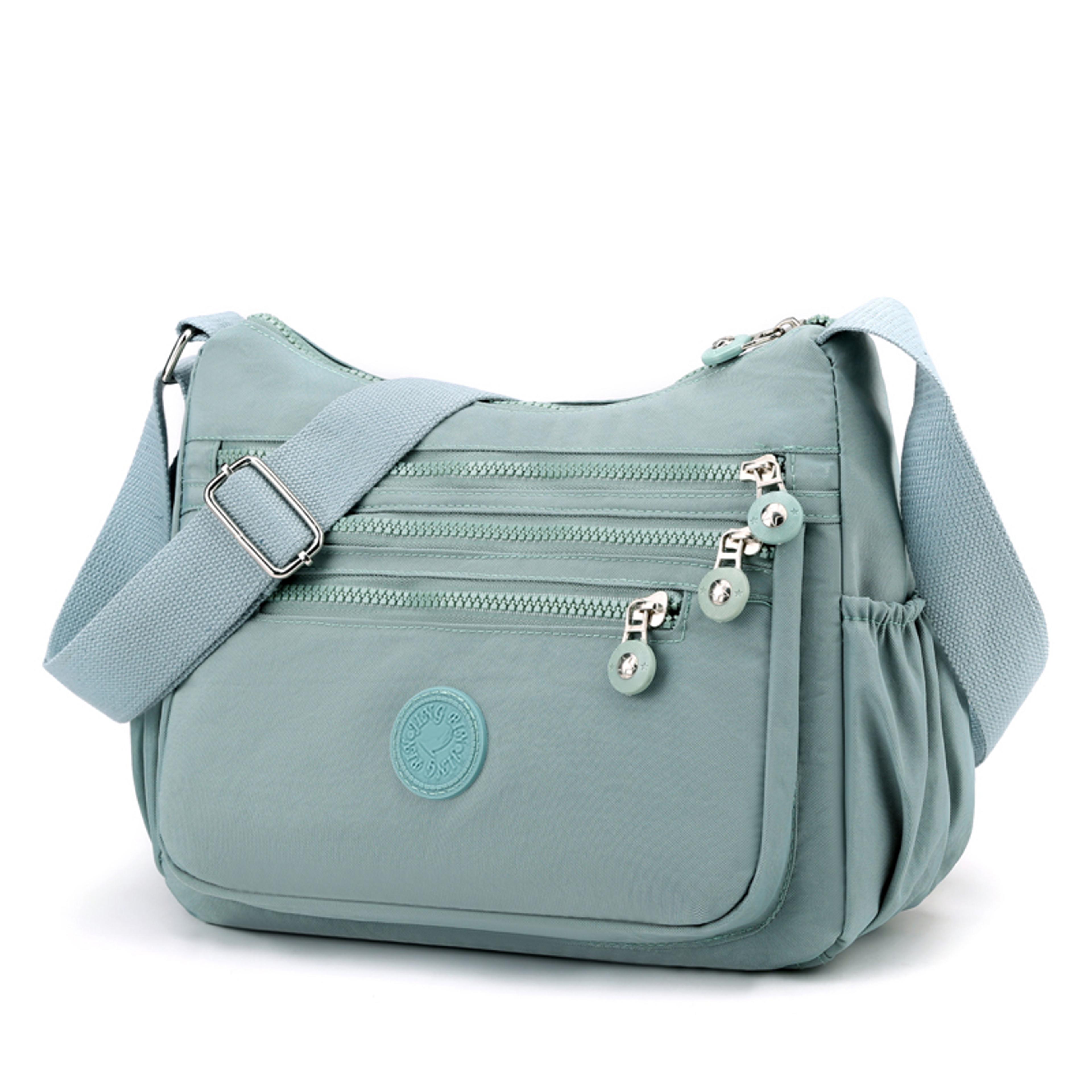 waterproof nylon crossbody bag for women lightweight messenger shoulder purse