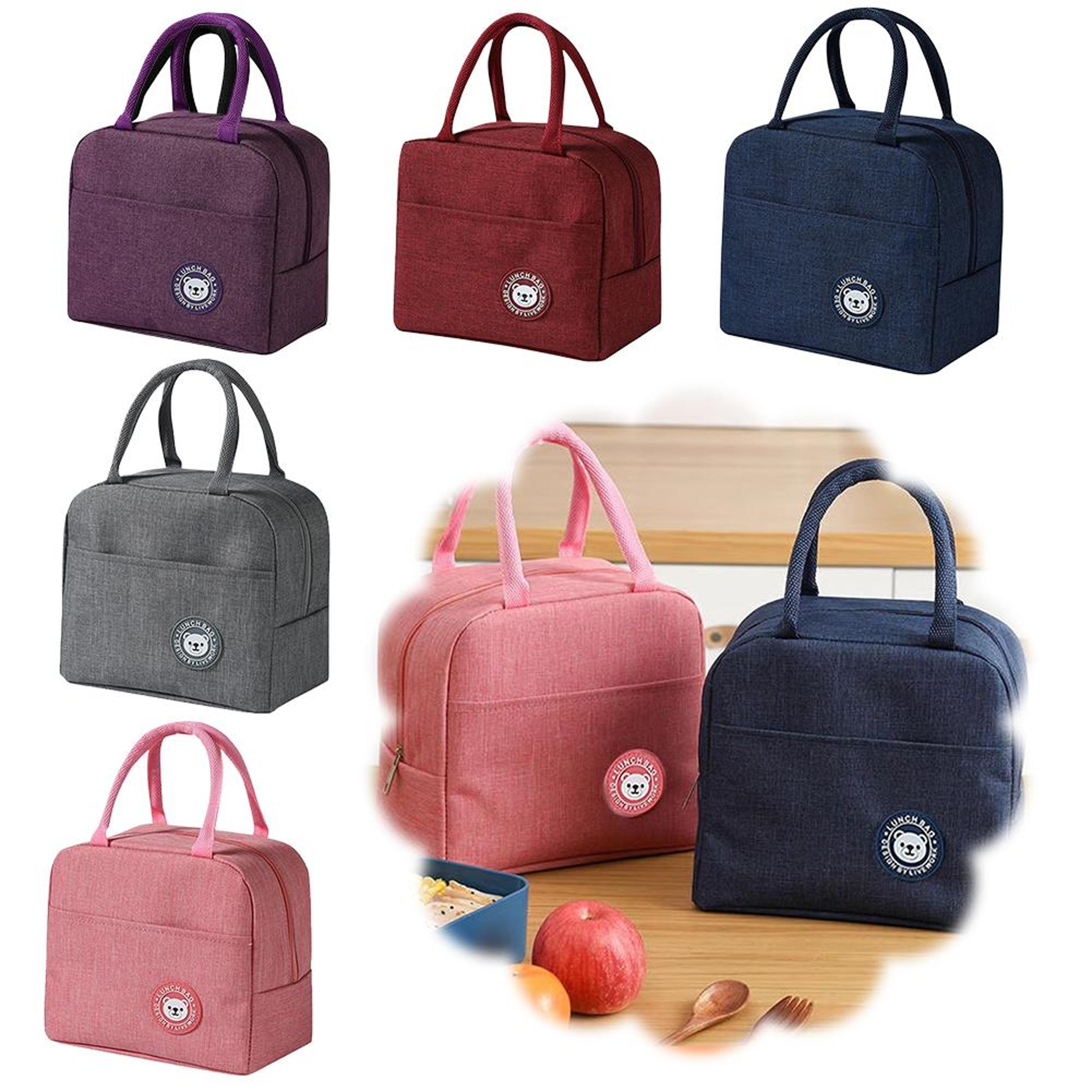 portable insulated lunch bag with thermal cooler and shoulder strap