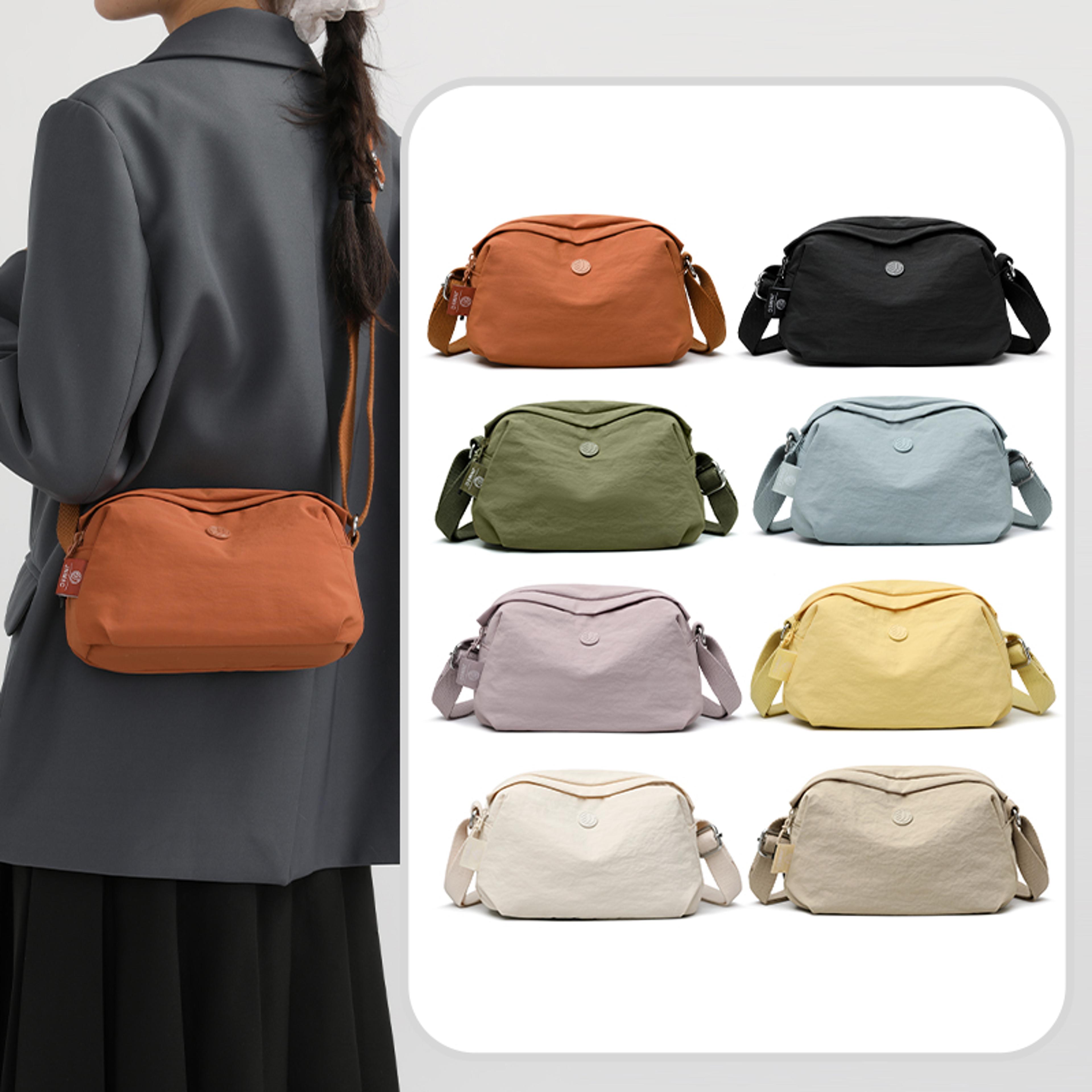 jialongshi waterproof nylon crossbody bag for women lightweight casual shoulder purse