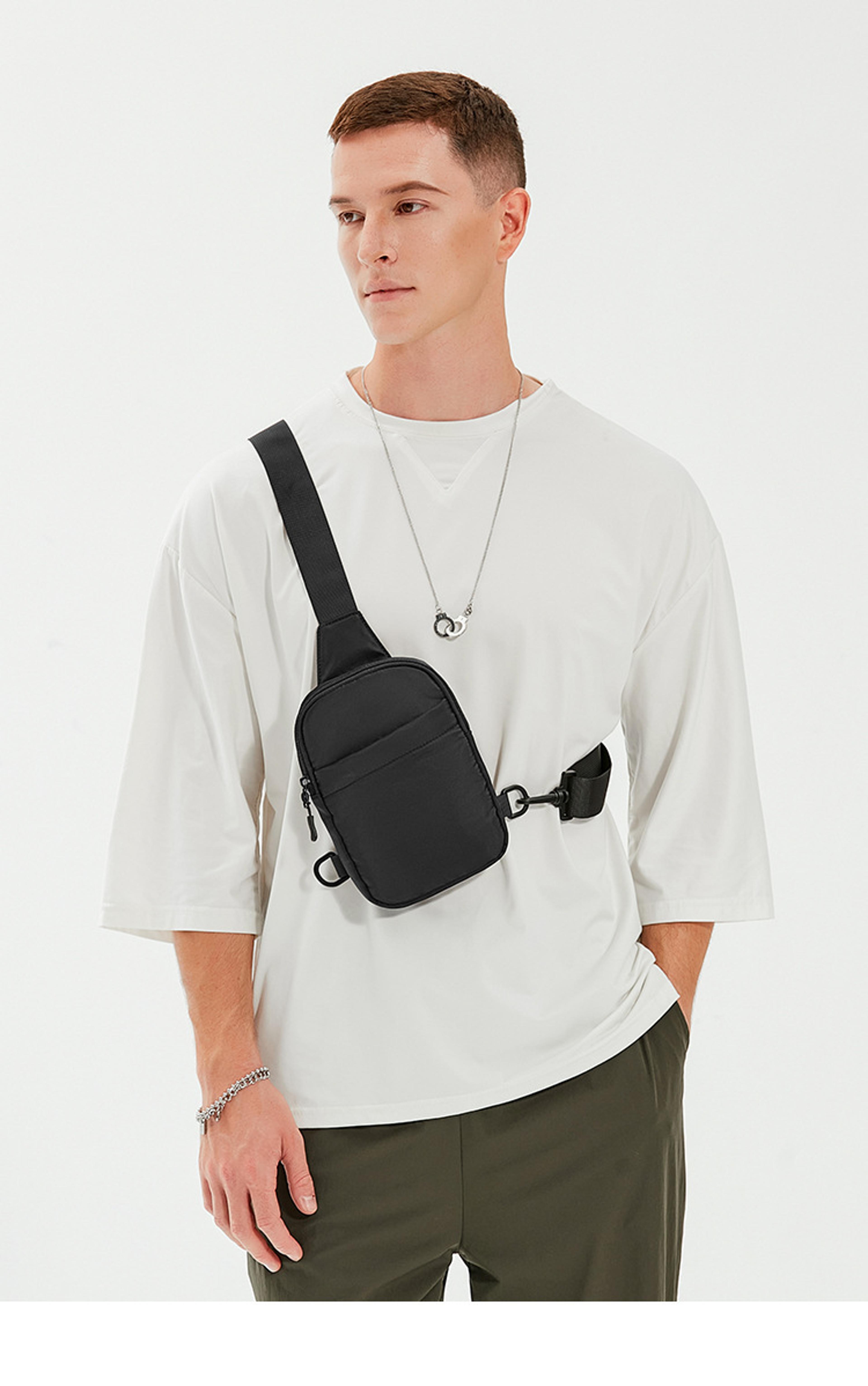 2 in 1 crossbody sling bag travel chest & waist bag for everyday adventures