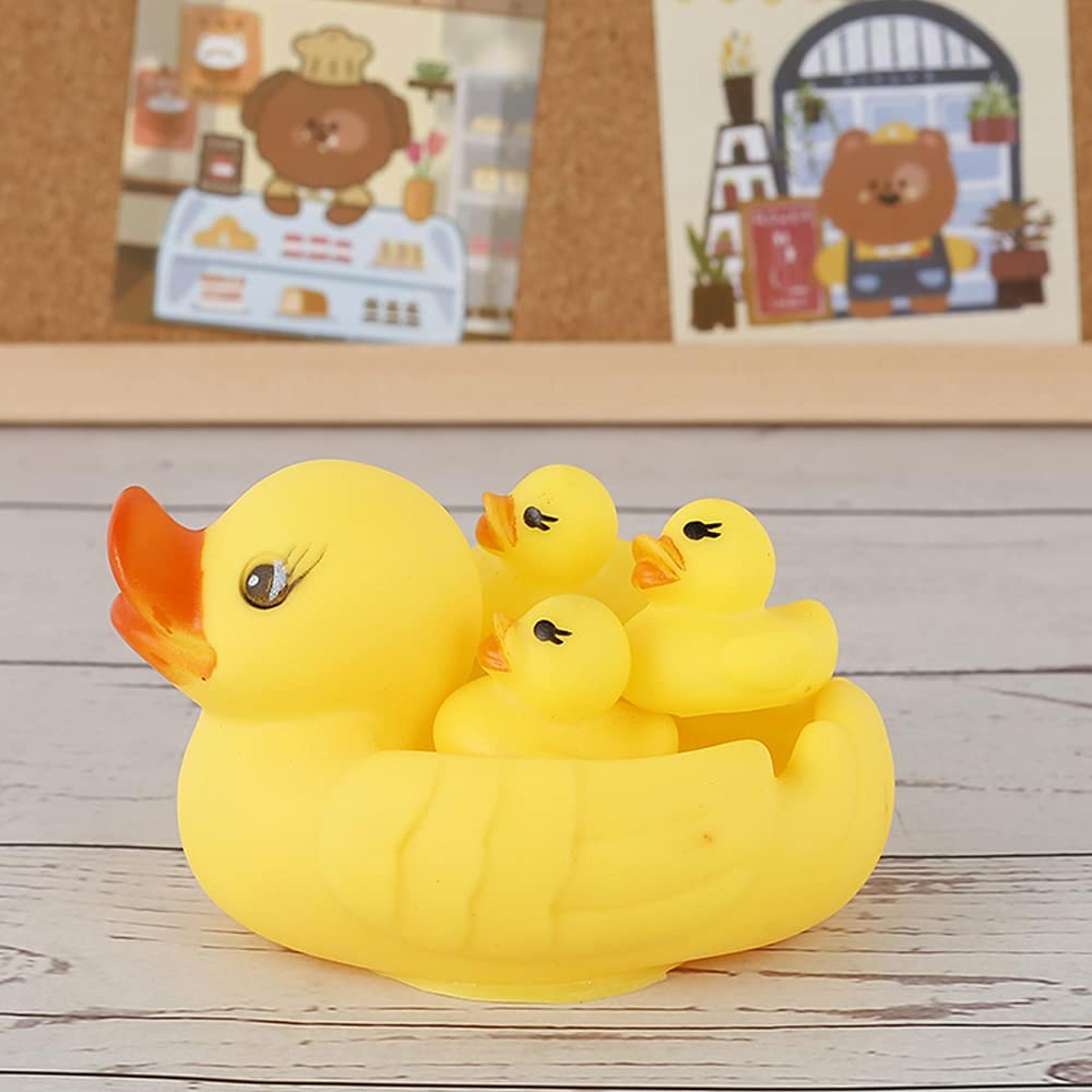 rubber duck bath toy family set for toddlers kids baby shower gift
