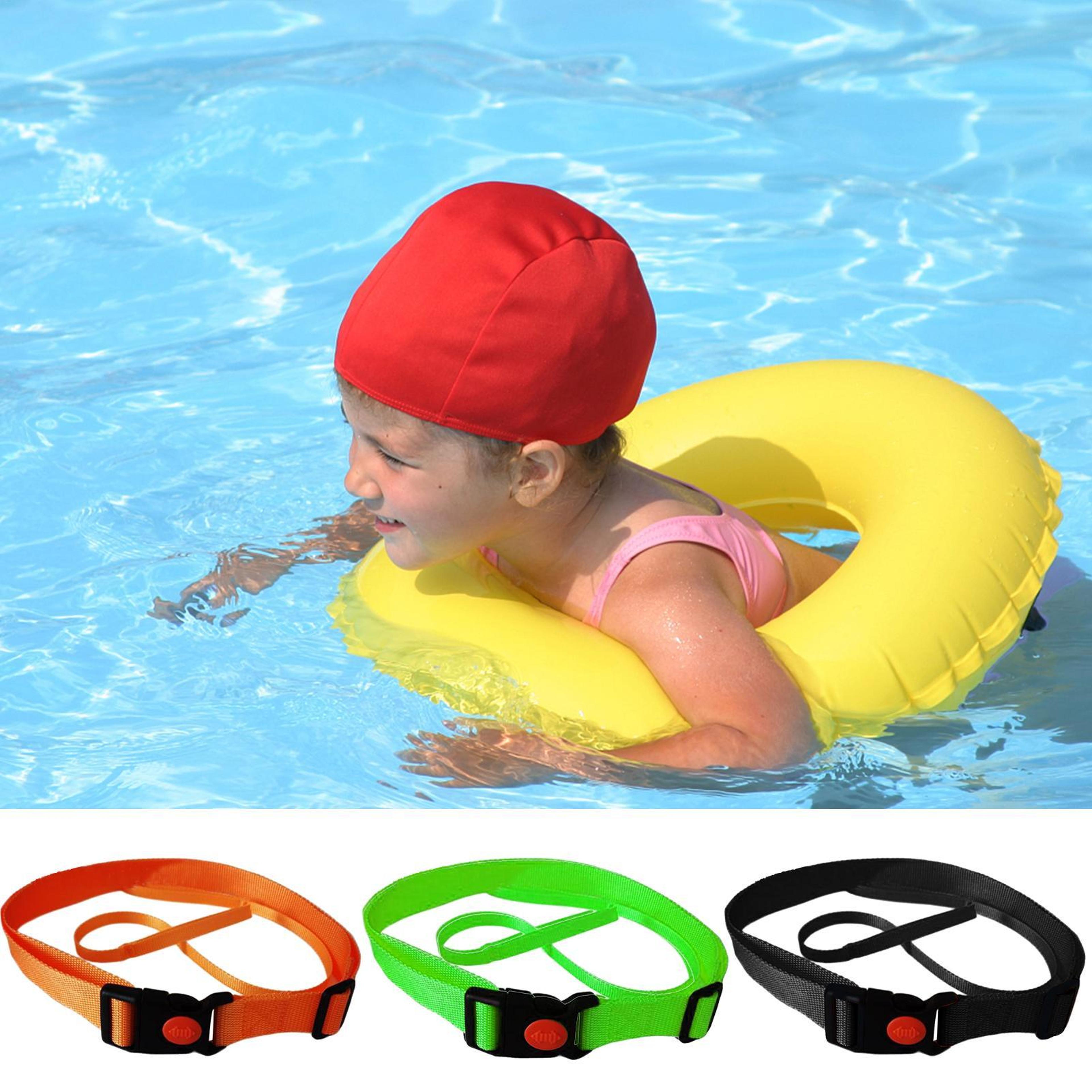 swim training belt with adjustable swim tether resistance system