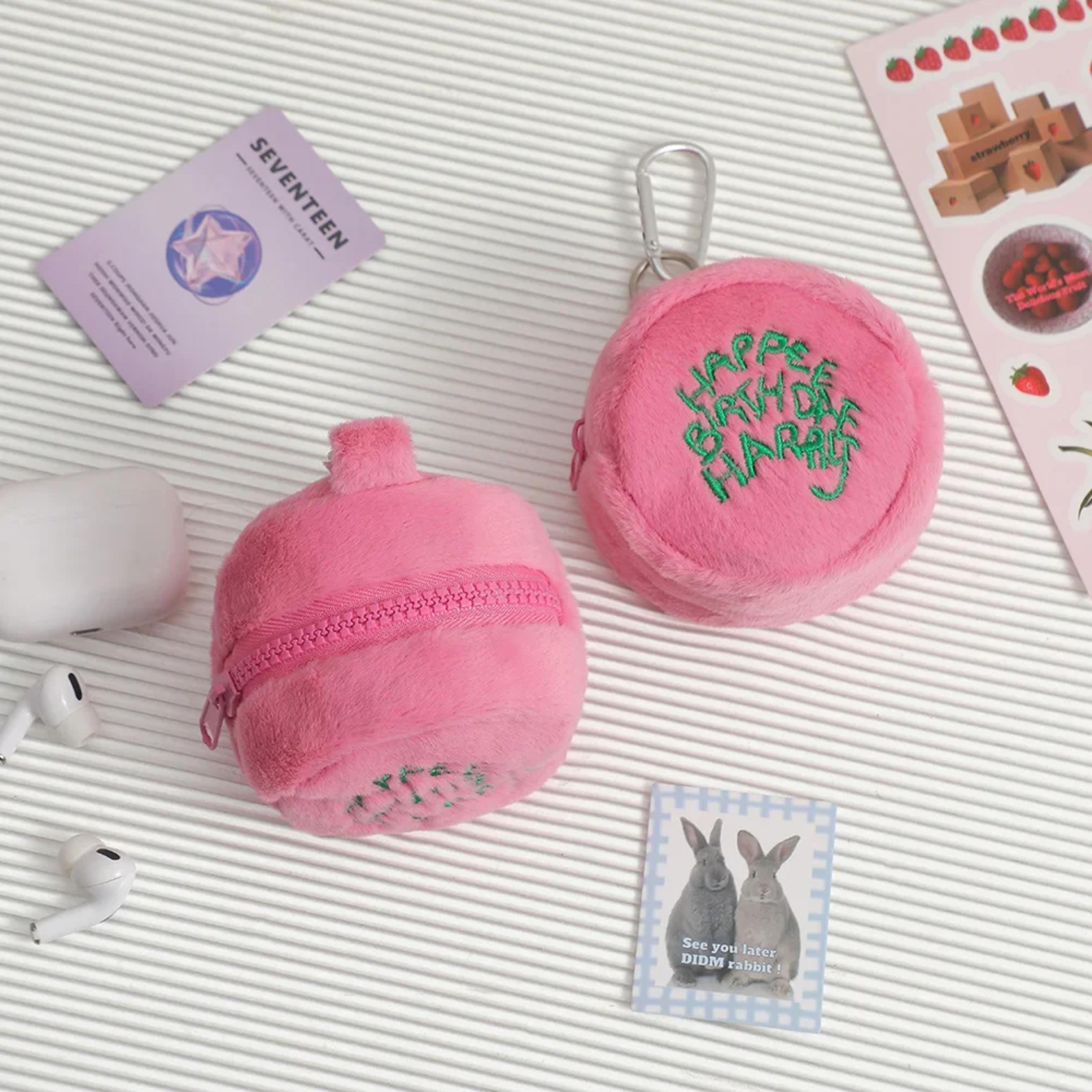 kawaii plush coin purse cute cartoon mini wallet for girls
