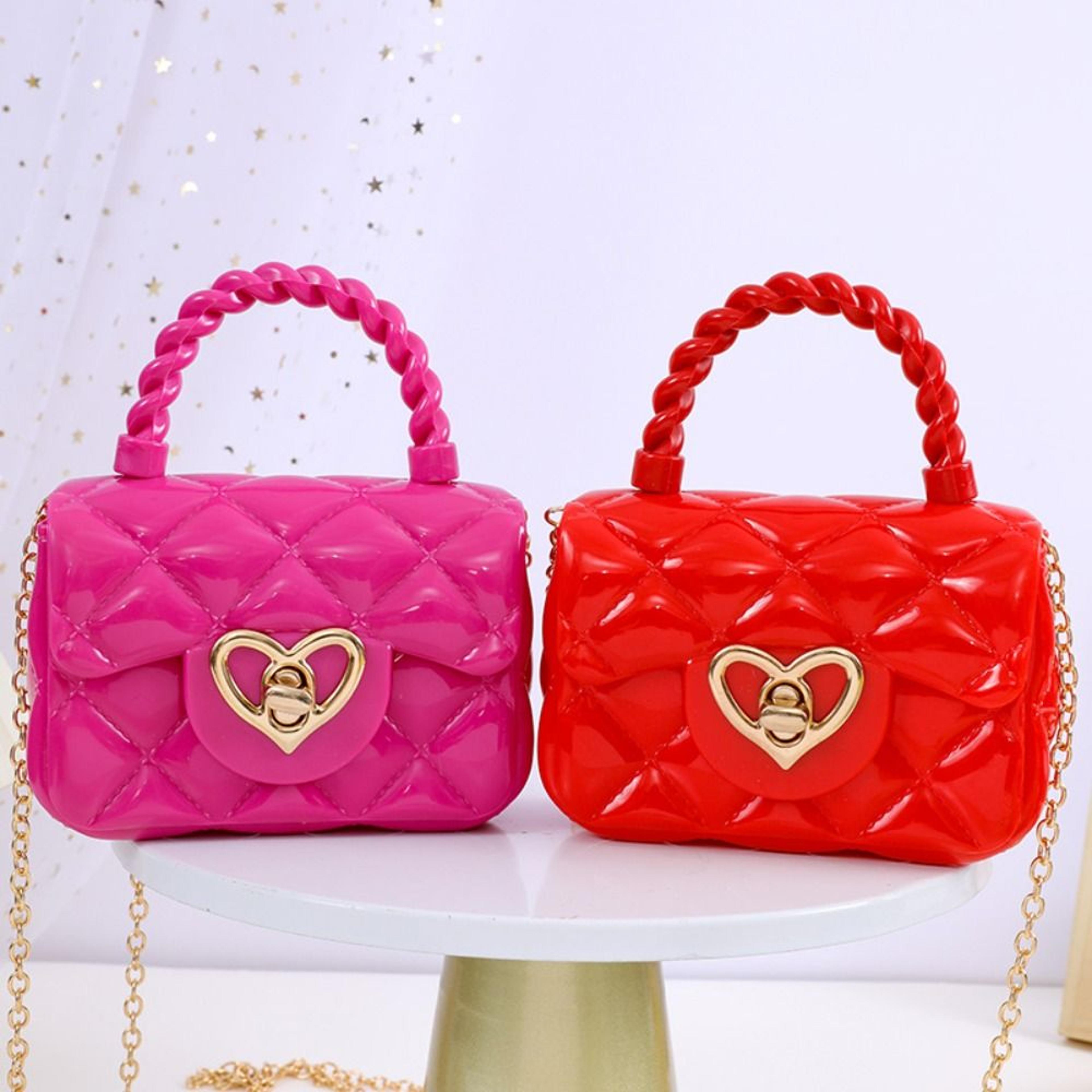 heart charm mini shoulder bag for women cute pu leather purse crossbody satchel
