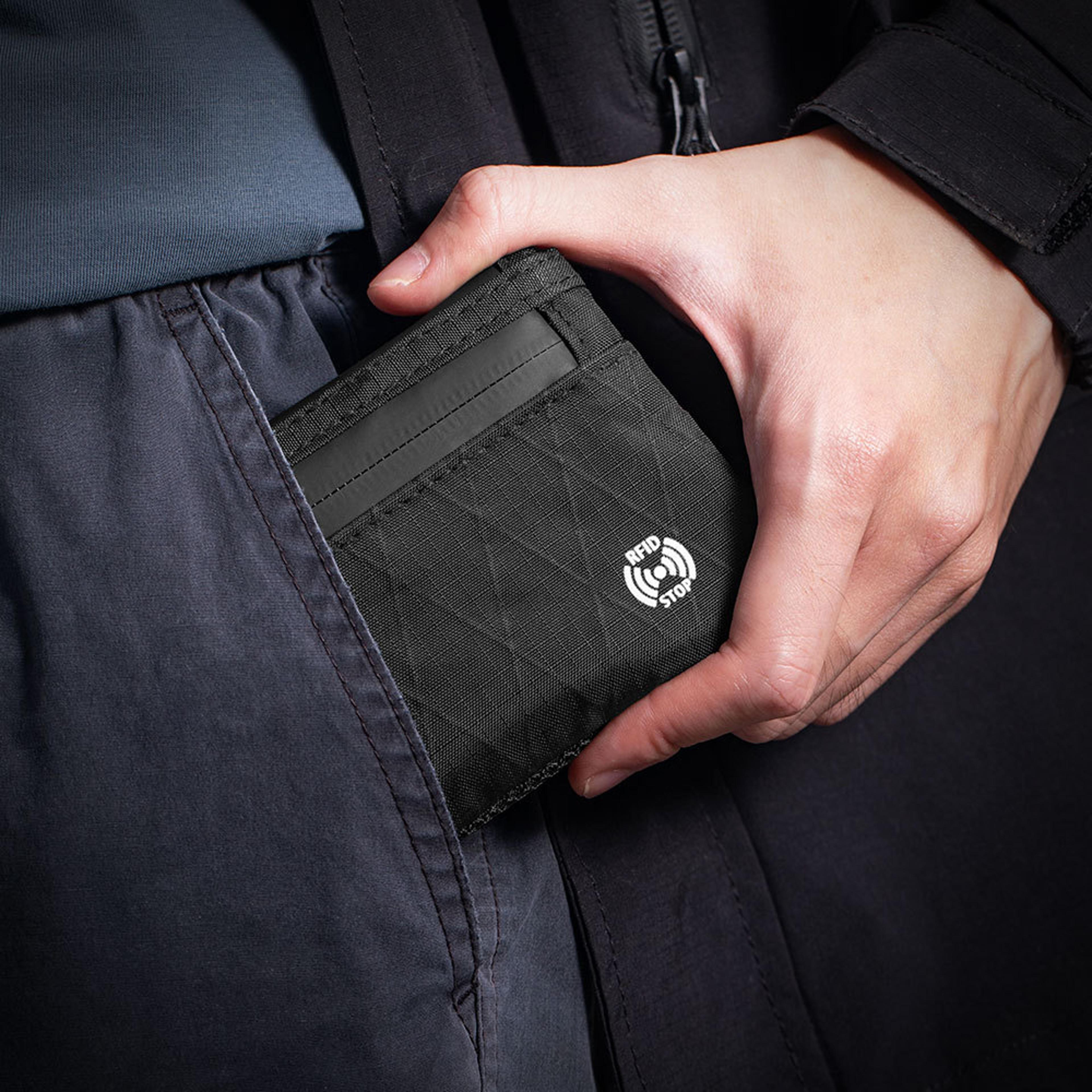 retro rfid wallet mini wallet with zipper card holder & coin purse