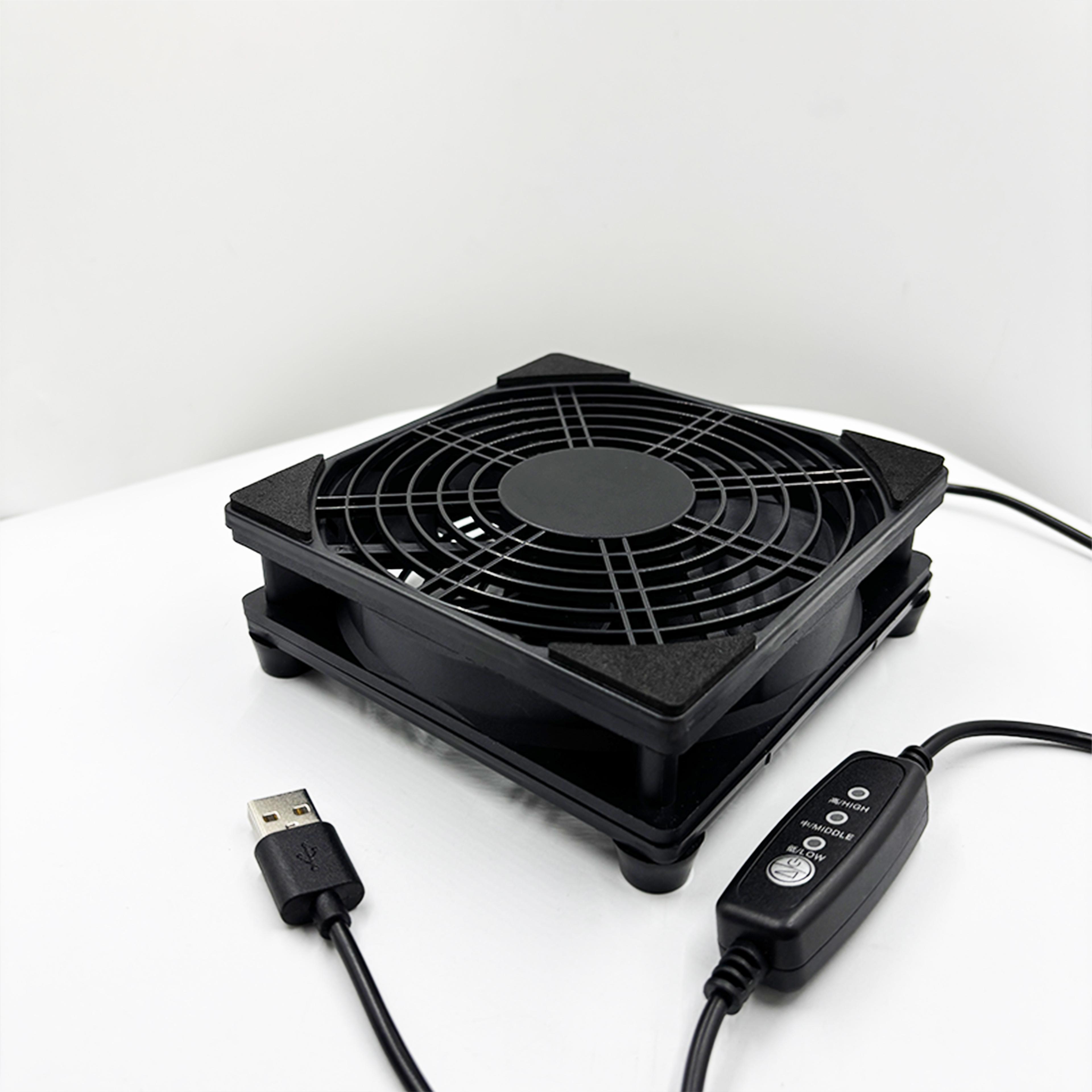 usb cooling fan with 3 speed control silent 5v adjustable computer fan