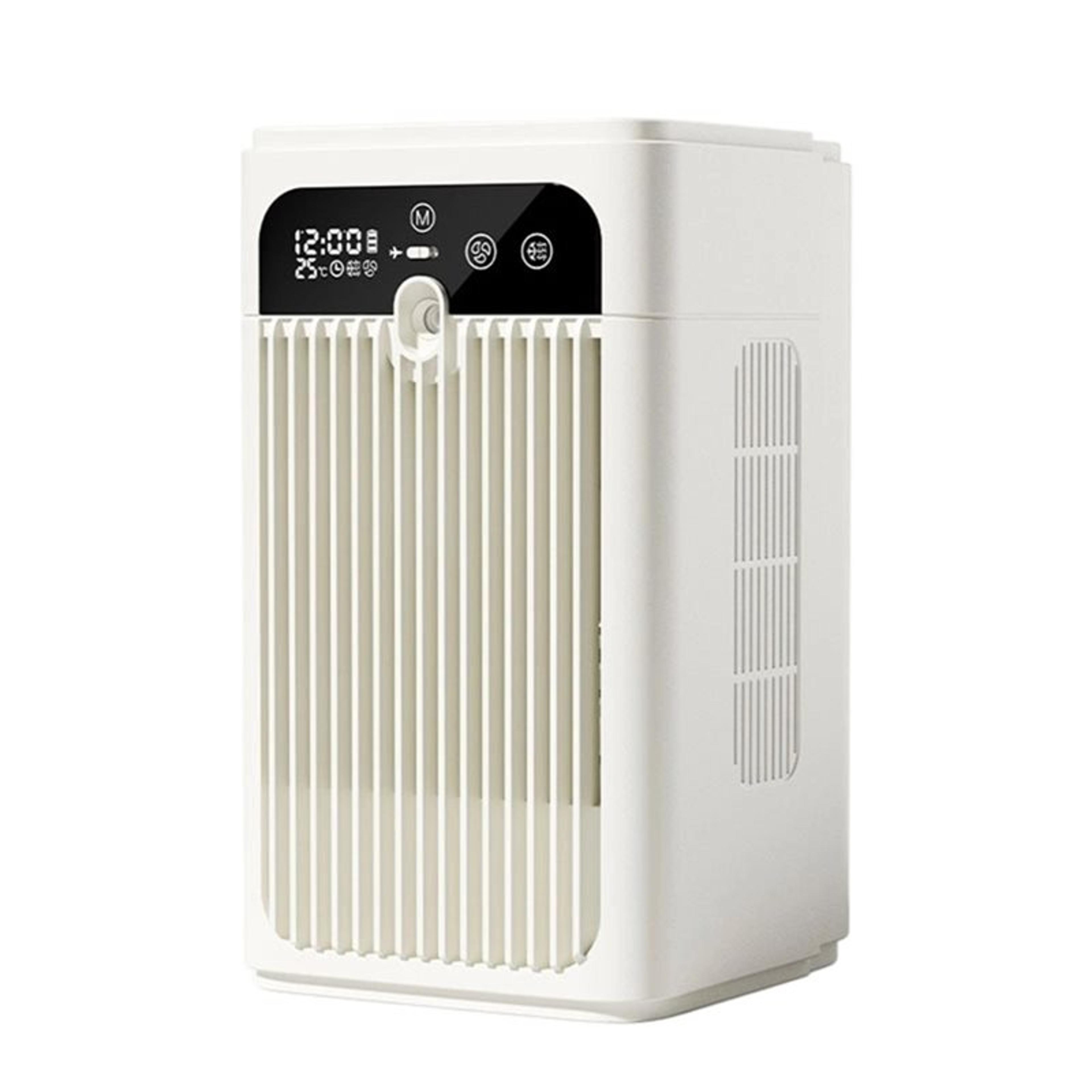 portable desktop air cooler fan with mist spray quiet personal cooling fan