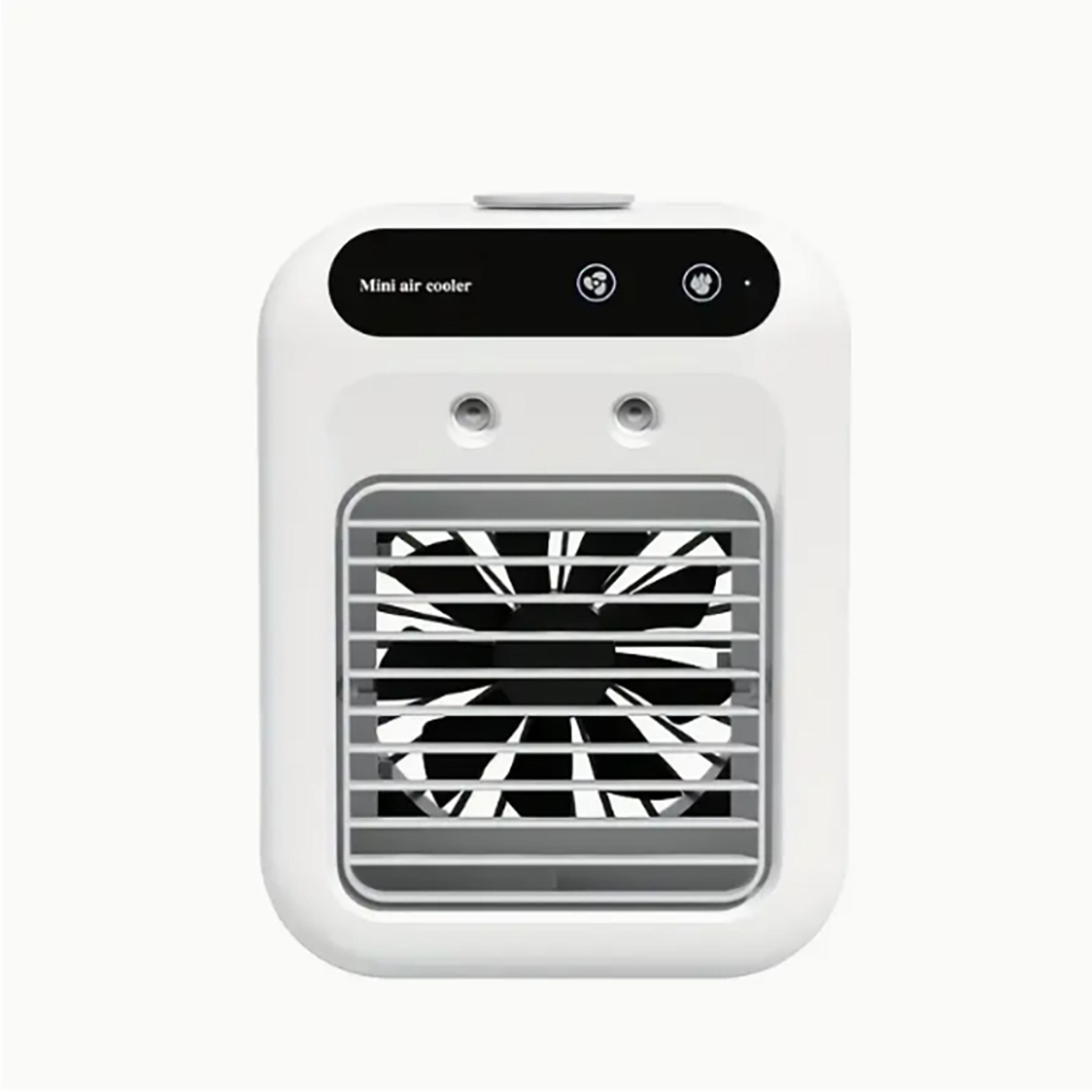 mini bladeless cooling fan with mist spray rechargeable personal air cooler